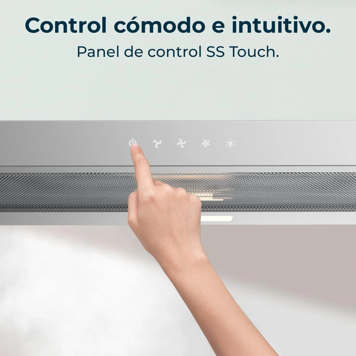 Cecotec Campana Extractora Telescópica 60cm Bolero Flux TLT 604000 Inox A+++, 415m³/h, Motor DC, Touch Control