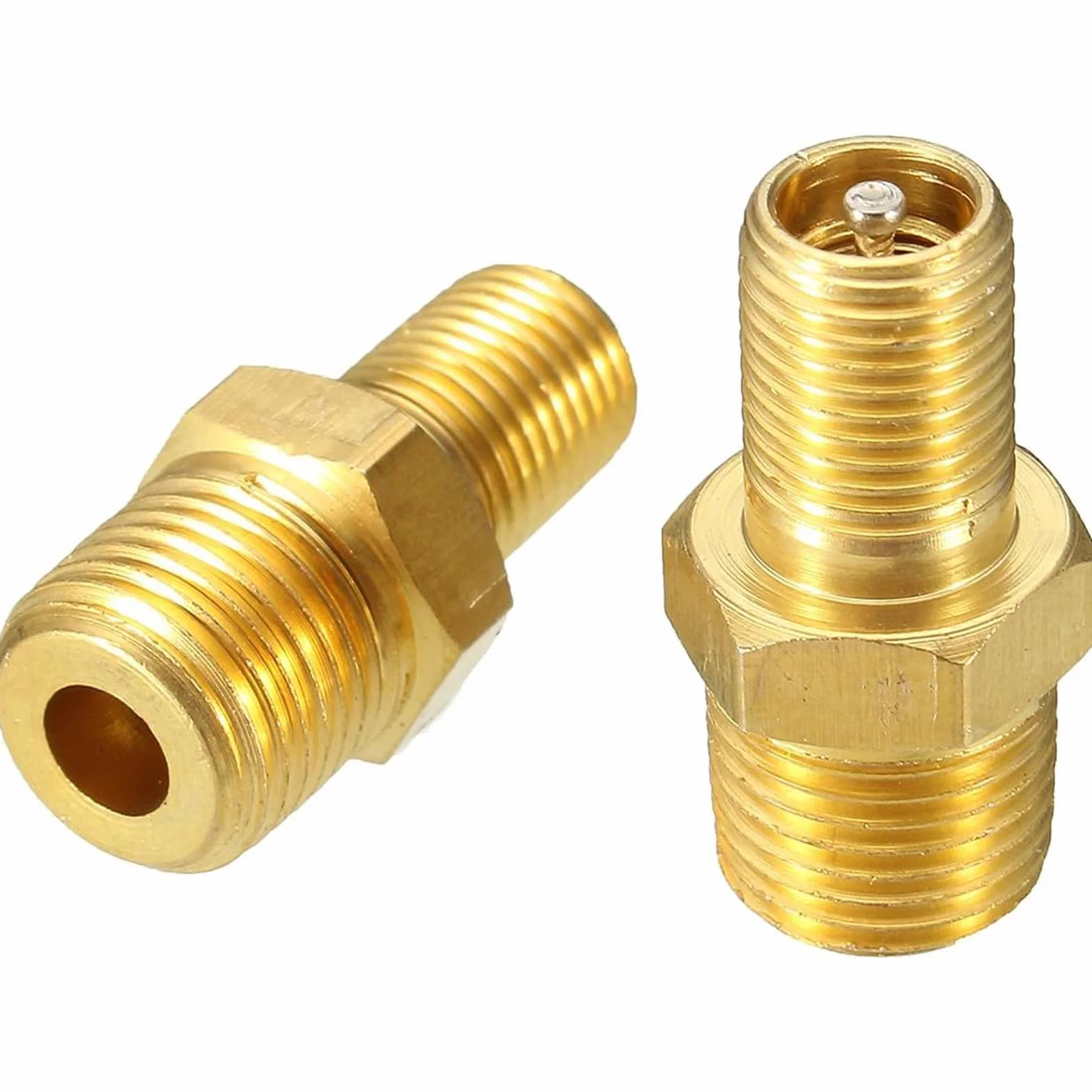 Válvula de latón compresor de aire 1/4" NPT rosca adaptador neumático