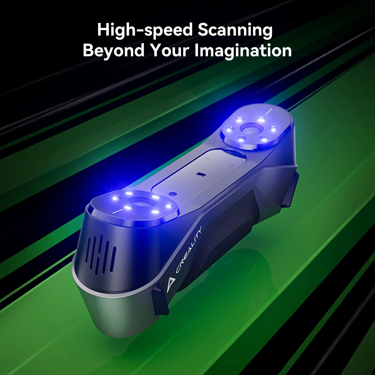 Creality CR-Scan Raptor 3D - Escáner Blu-ray industrial, seguimiento antivibración para objetos de 5 – 2000 mm, cuerpo y cara, escaneo a todo color, precisión de hasta 0,02 mm, velocidad de 60 fps
