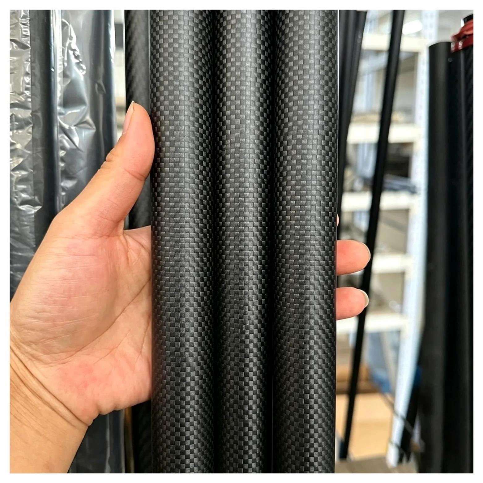 Tubo De Fibra De Carbono Tubo De Fibra De Carbono Inoxidable De 1000 Mm | Tubo Hueco Resistente De Fibra De Carbono Compuesto Enrollado Para Manualidades/veleros(27x21x1000MM)