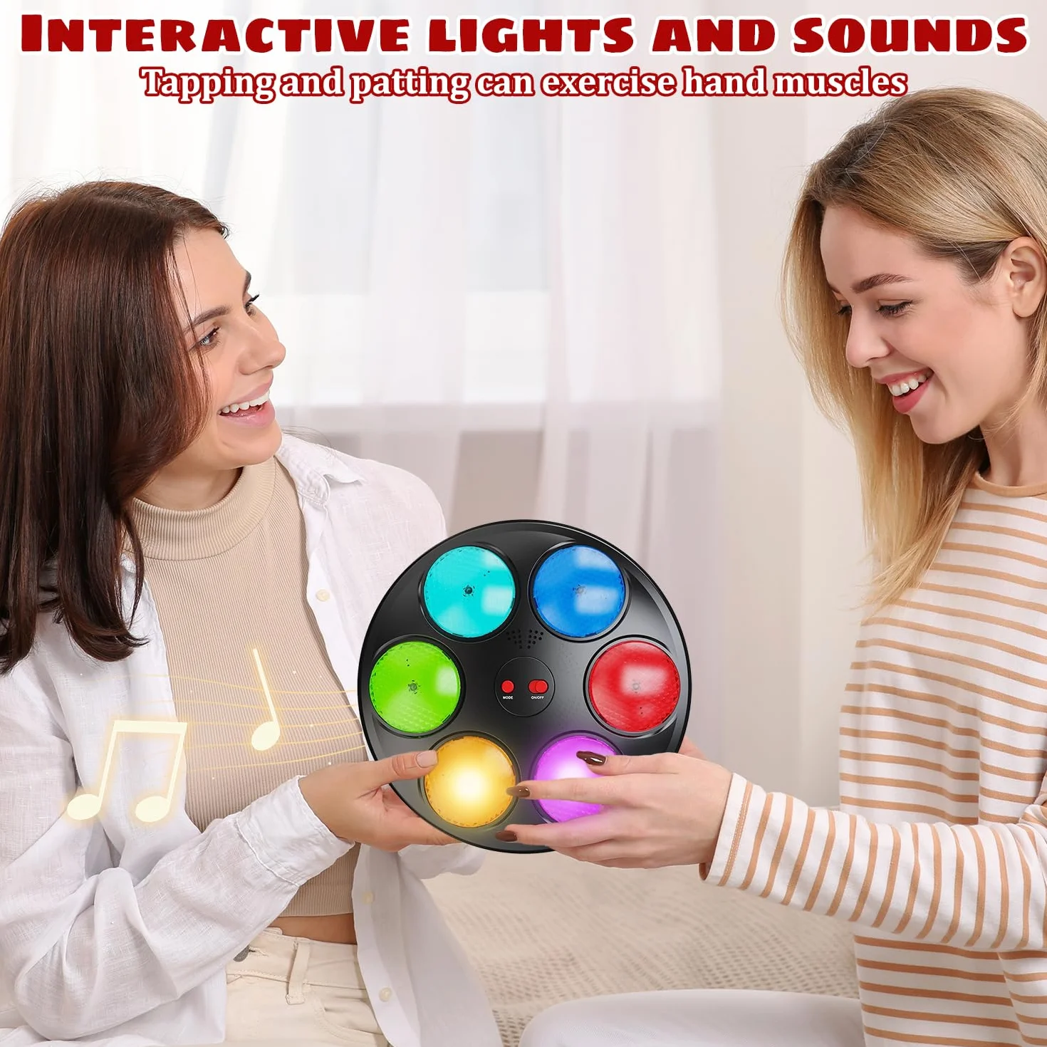 Juego de Memoria Electrónica con Luces y Sonidos, Juguete Interactivo de 3 Modos para Viajes, Aula y Fiestas