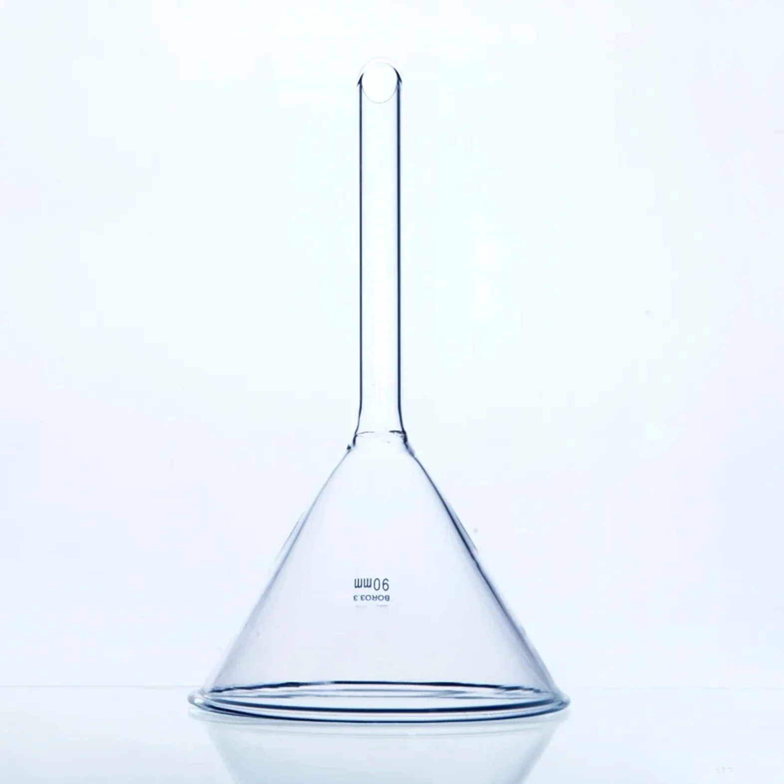 Matraz Erlenmeyer Erlenmeyer Graduado, Embudo de Vidrio Triangular de Laboratorio Embudo de Vidrio de borosilicato Engrosado(75mm)