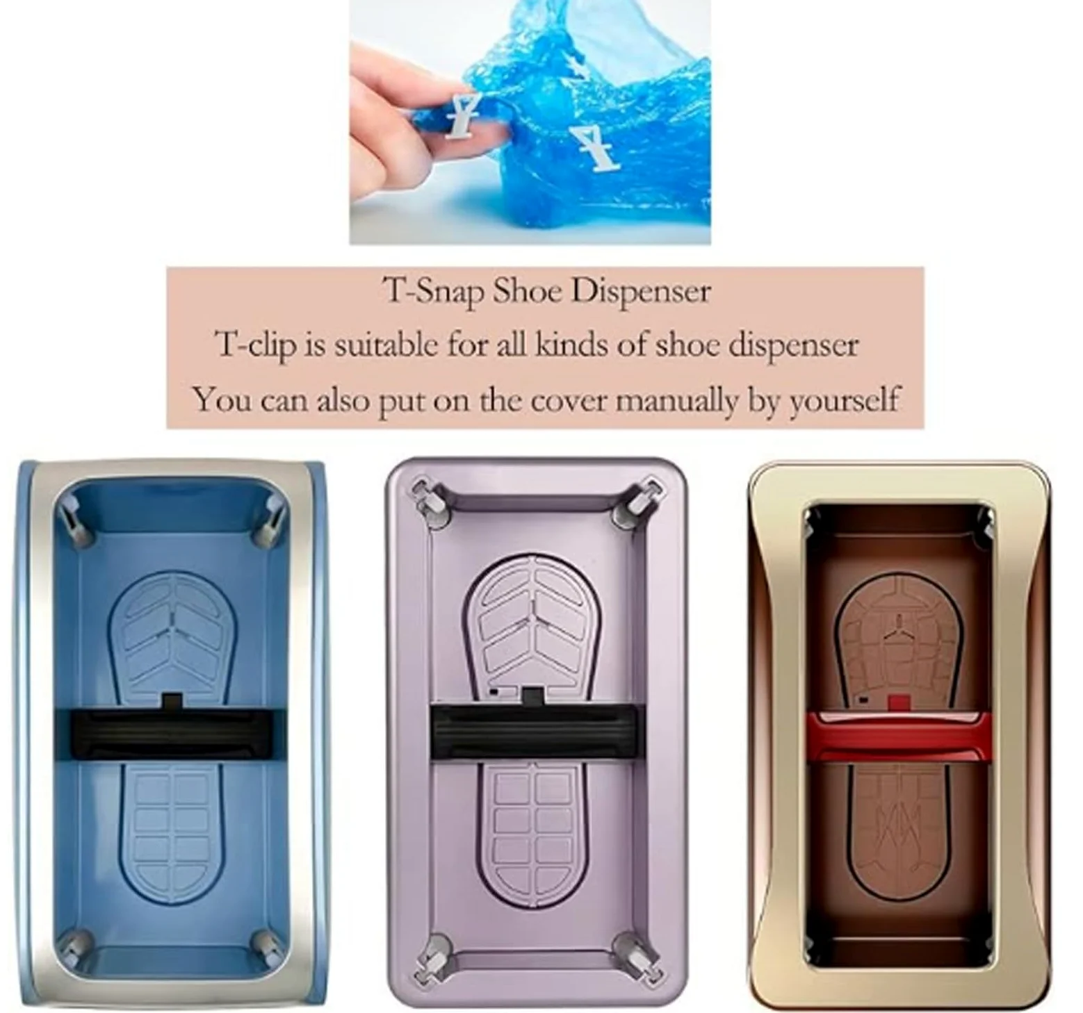 Cubrezapatos Desechables, Duraderos y Antideslizantes para Suelos y Alfombras (Azul, 100-2000 Unidades)(1000 Pieces)