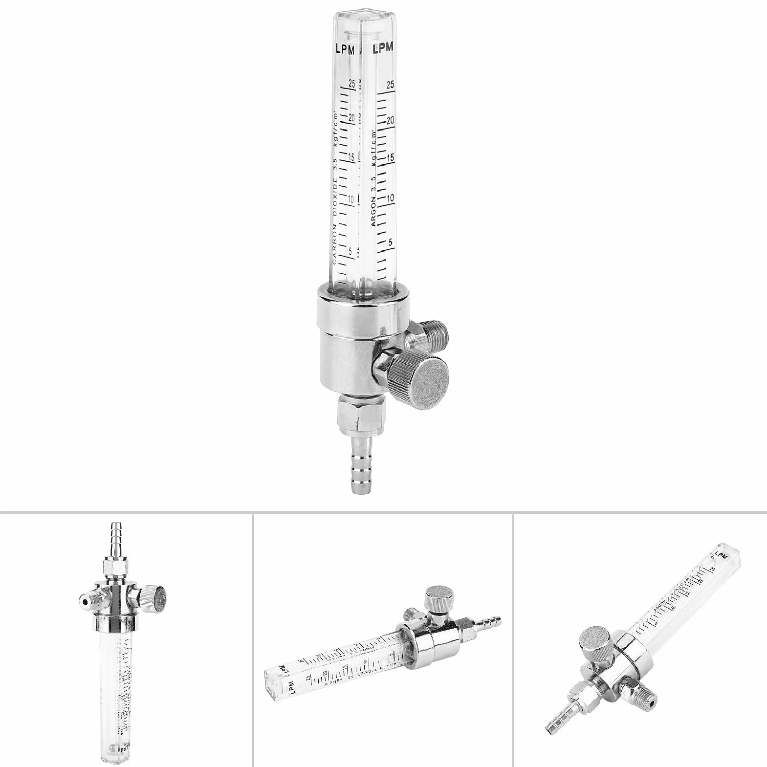 Caudalímetro de cobre 1-25 m³/h NPT 1/4 pulgada latón cromado para medición industrial