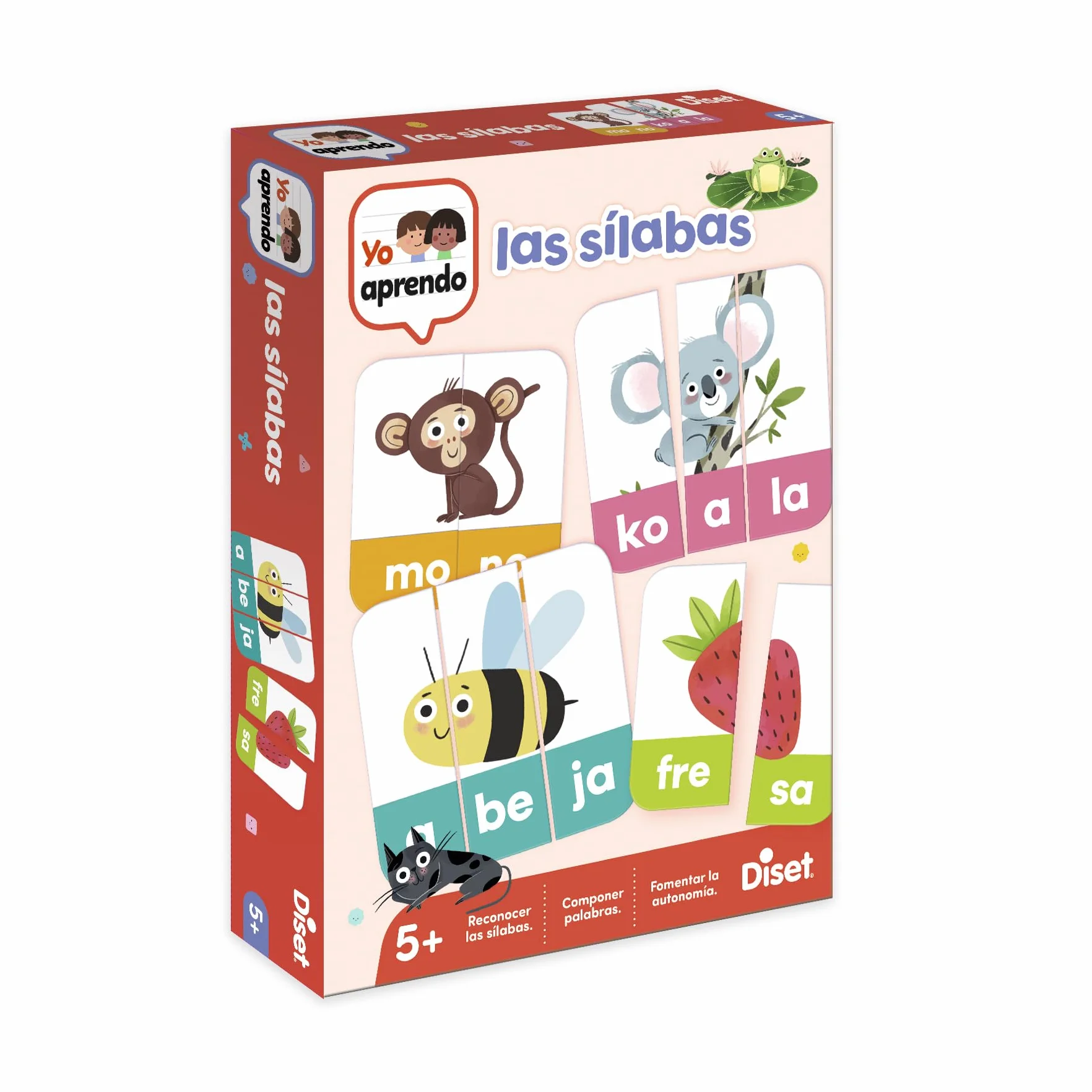 Diset Las Sílabas Juego Educativo Letras Abecedario para Niños a Partir de 5 años Multicolor