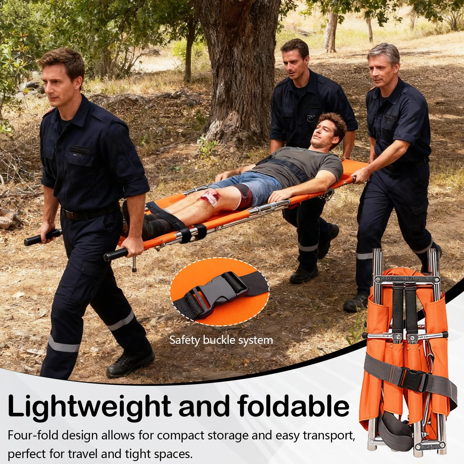 Camilla PortáTil, Rescate De AleacióN De Aluminio Resistente Y MóVil Con Bolsa De Almacenamiento Para Rescate En MontañA Y Transporte De Larga Distancia 210 X 54 Cm