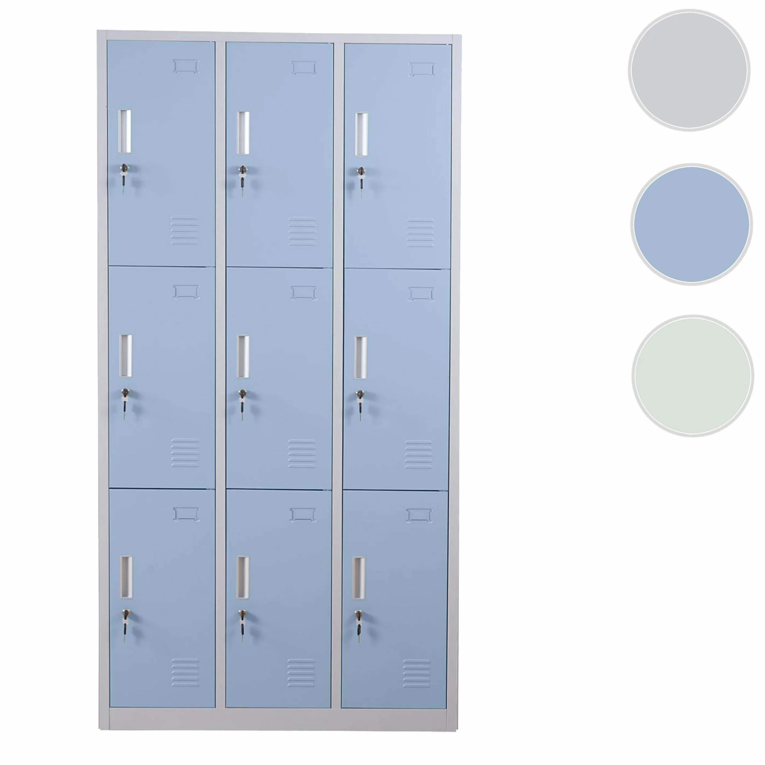 Mendler taquilla Boston T829, taquilla para objetos de valor, 9 compartimentos