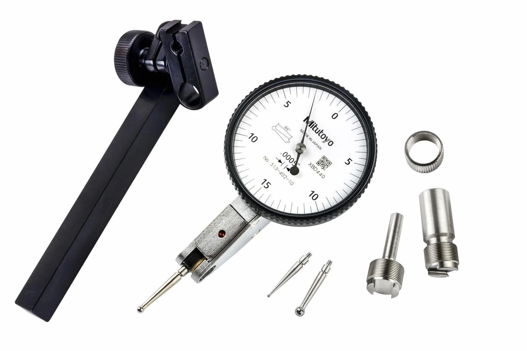 Mitutoyo 513-402-10T DIAL TI, COMPLETO, STD 0.015 pulgadas, 0.000 pulgadas, blanco (paquete de 9)