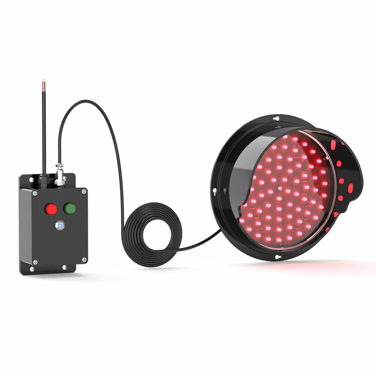 Luz de Freno roja/Verde, CA 110-240 V, lámpara de Pared for semáforo, Plug and Play, Adecuada for intersecciones, fábricas, escuelas, cabinas de peaje.(300mm/12in)
