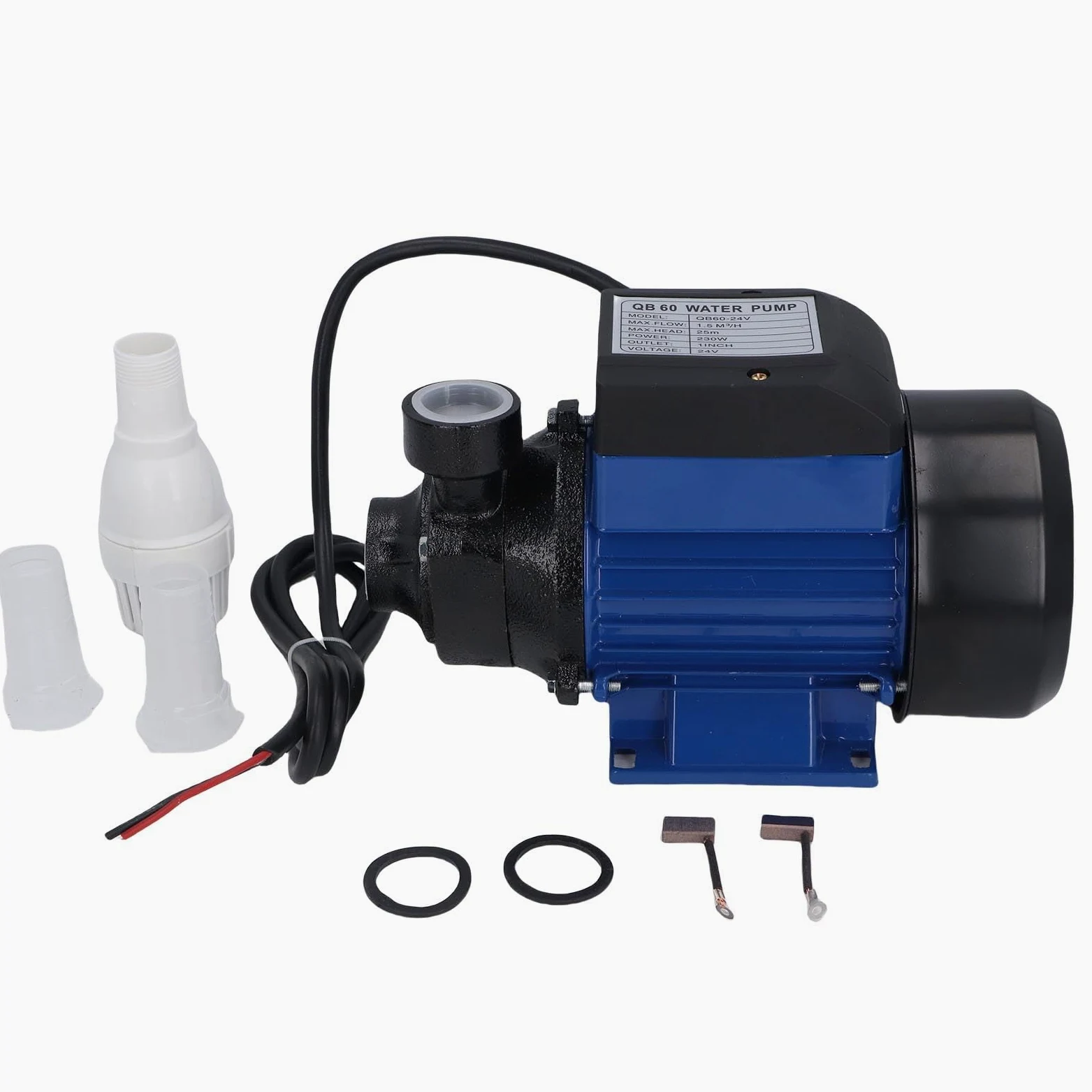 Bomba de Pozo Solar, Bomba de Agua Sumergible de 230 W 25 M con Diseño de Rodamiento de Bolas Doble, para Estanques de Transferencia de Agua de Riego, Tanques, Pozos Poco