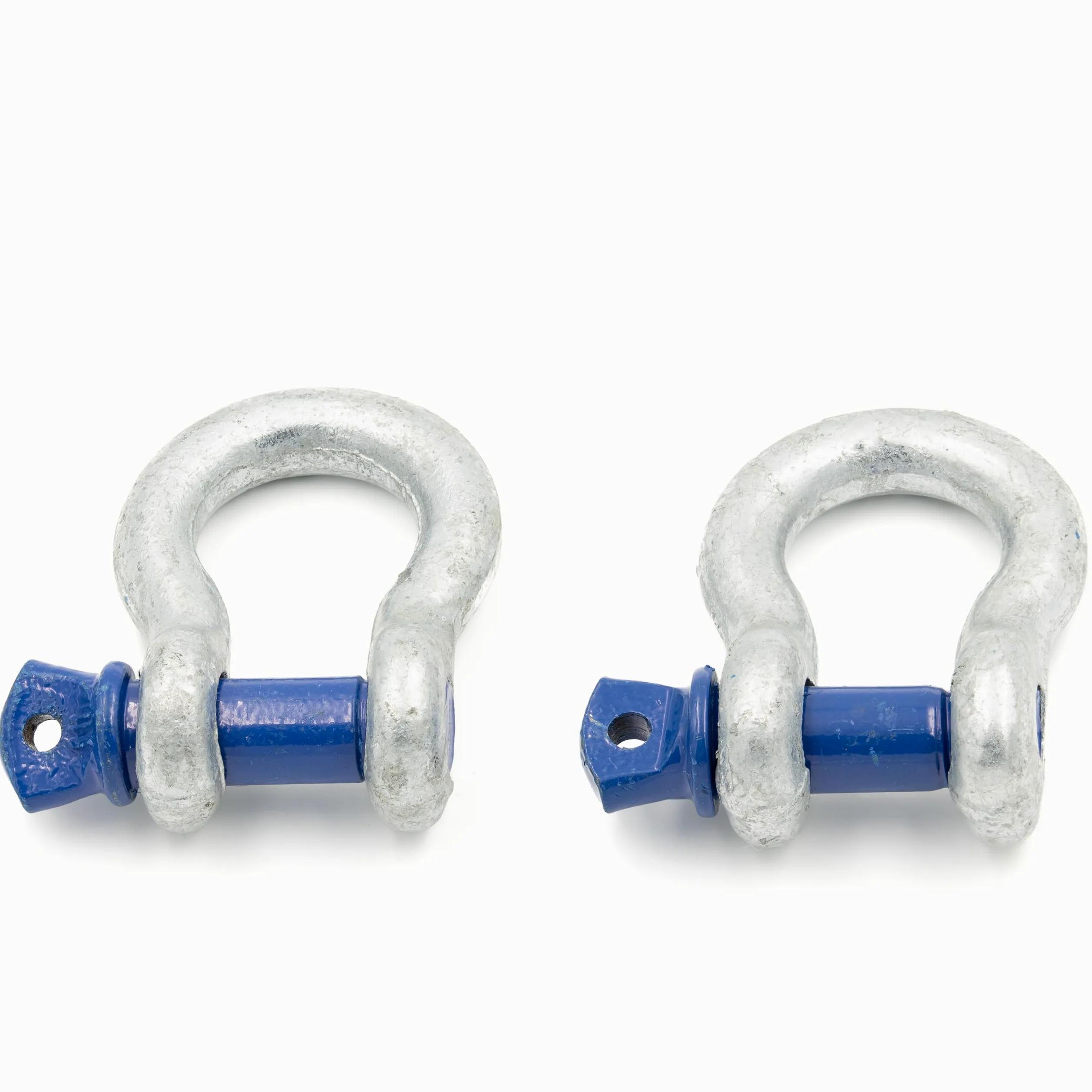Grillete de 9,5 t, capacidad de carga de 2 unidades, con perno de ojo, forma rizada BW, grillete de alta resistencia, acero galvanizado en caliente