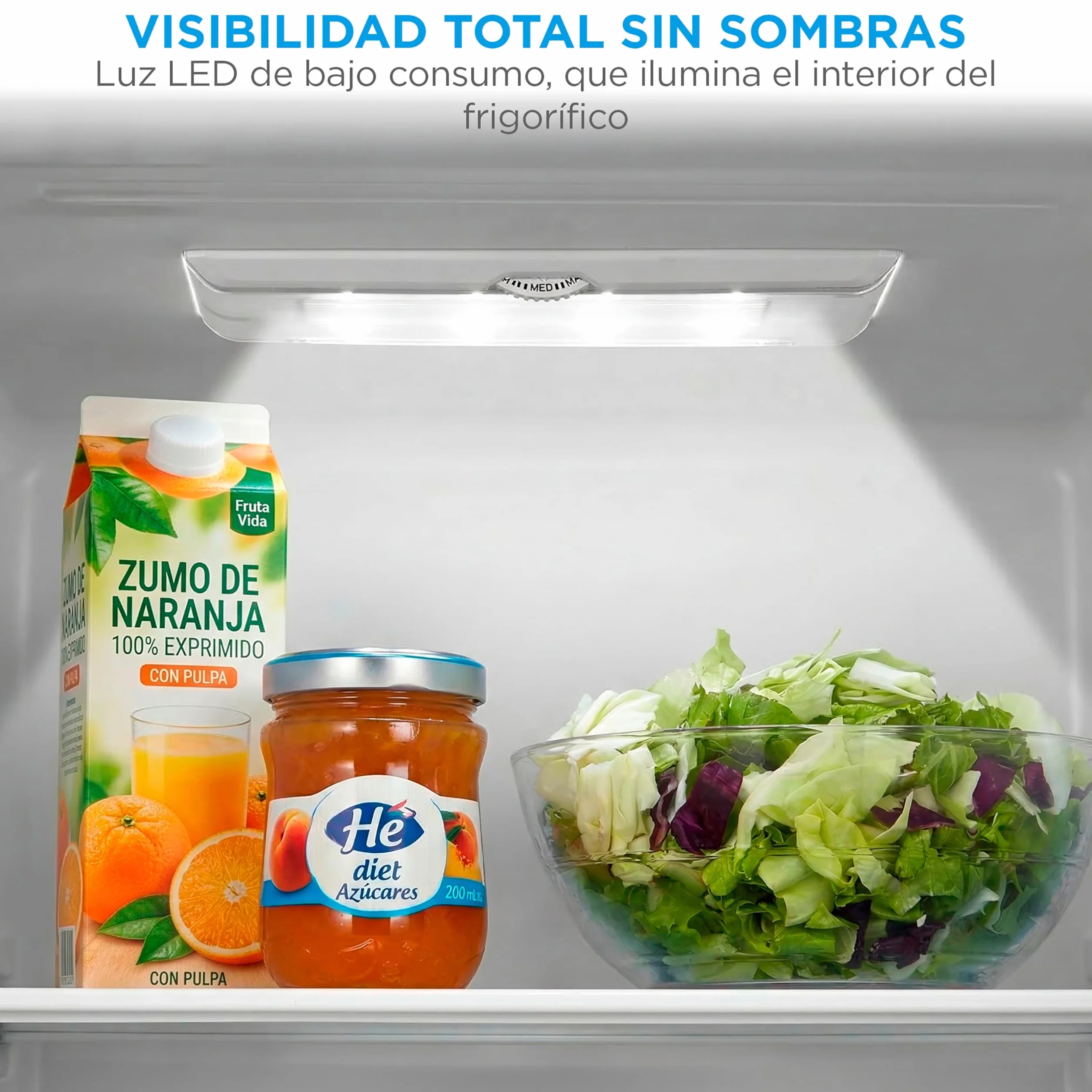 Midea Frigorífico Combi Blanco 262 L 55x177 cm Congelador 65L Low Frost Nevera Combi