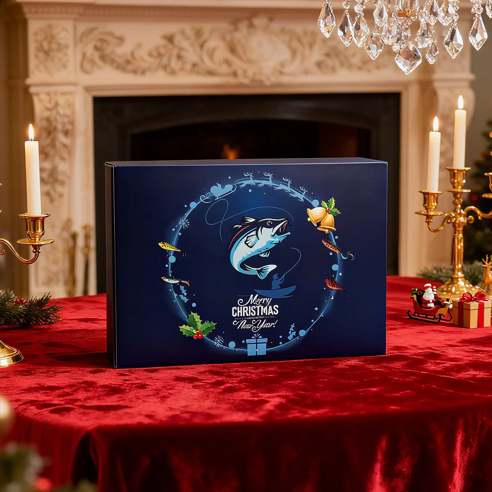 Panngu Calendario de Adviento 2025 Pesca 24 Días Cebos Anzuelos Regalo