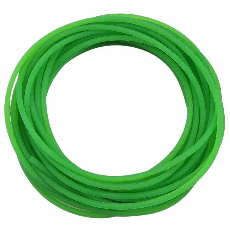 Correa redonda sólida verde de poliuretano, diámetro de la correa de transmisión de hebilla cerrada, 1,5 mm-18 mm (longitud: 20 m, 12 mm)