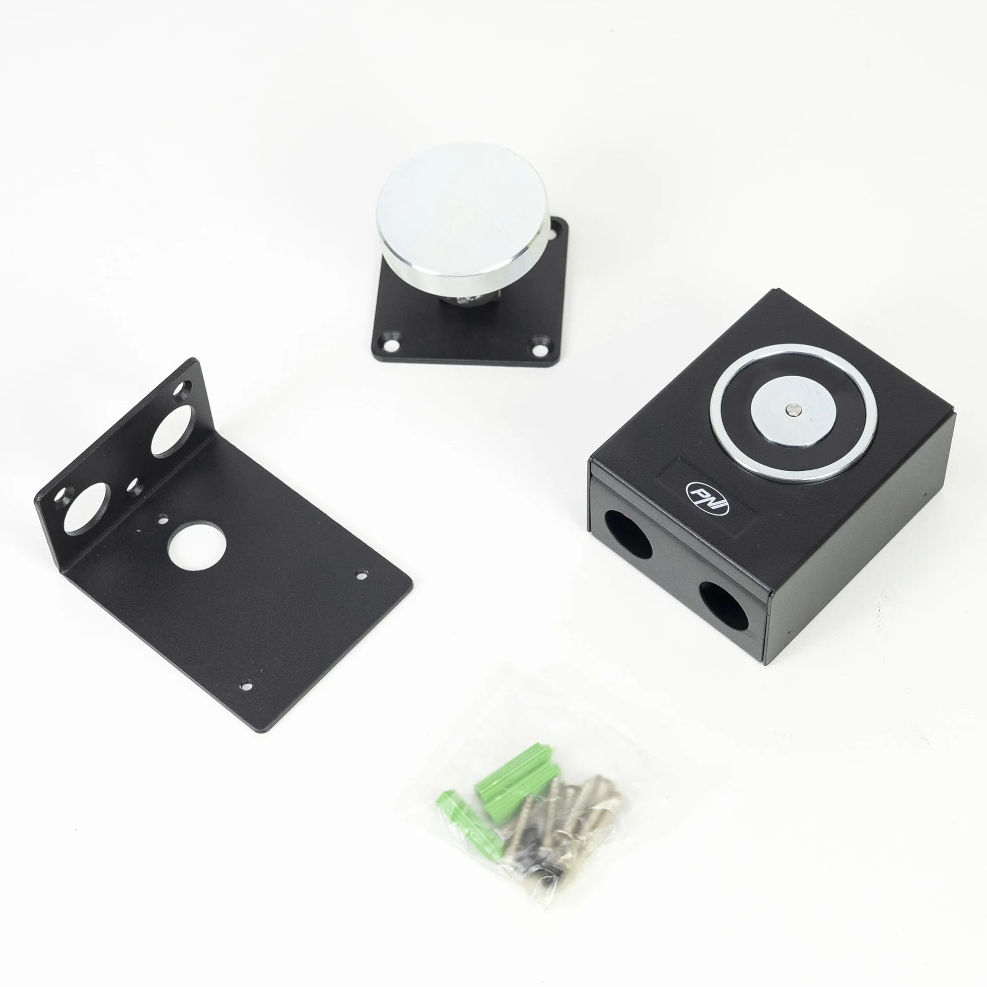 Electroimán PNI EM50KG 50 kg 12/24 V montaje en pared negro