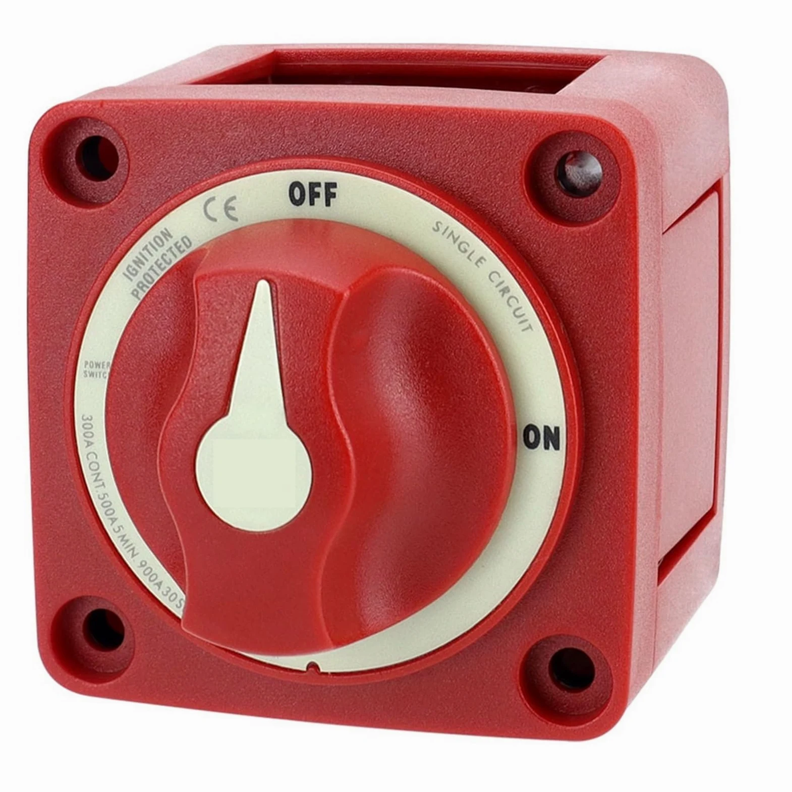 Interruptores marinos, Desconectador de batería de alto rendimiento de 300 A, resistente al agua, for barcos, camiones, autocaravanas y más, de 12 V a 48 V.