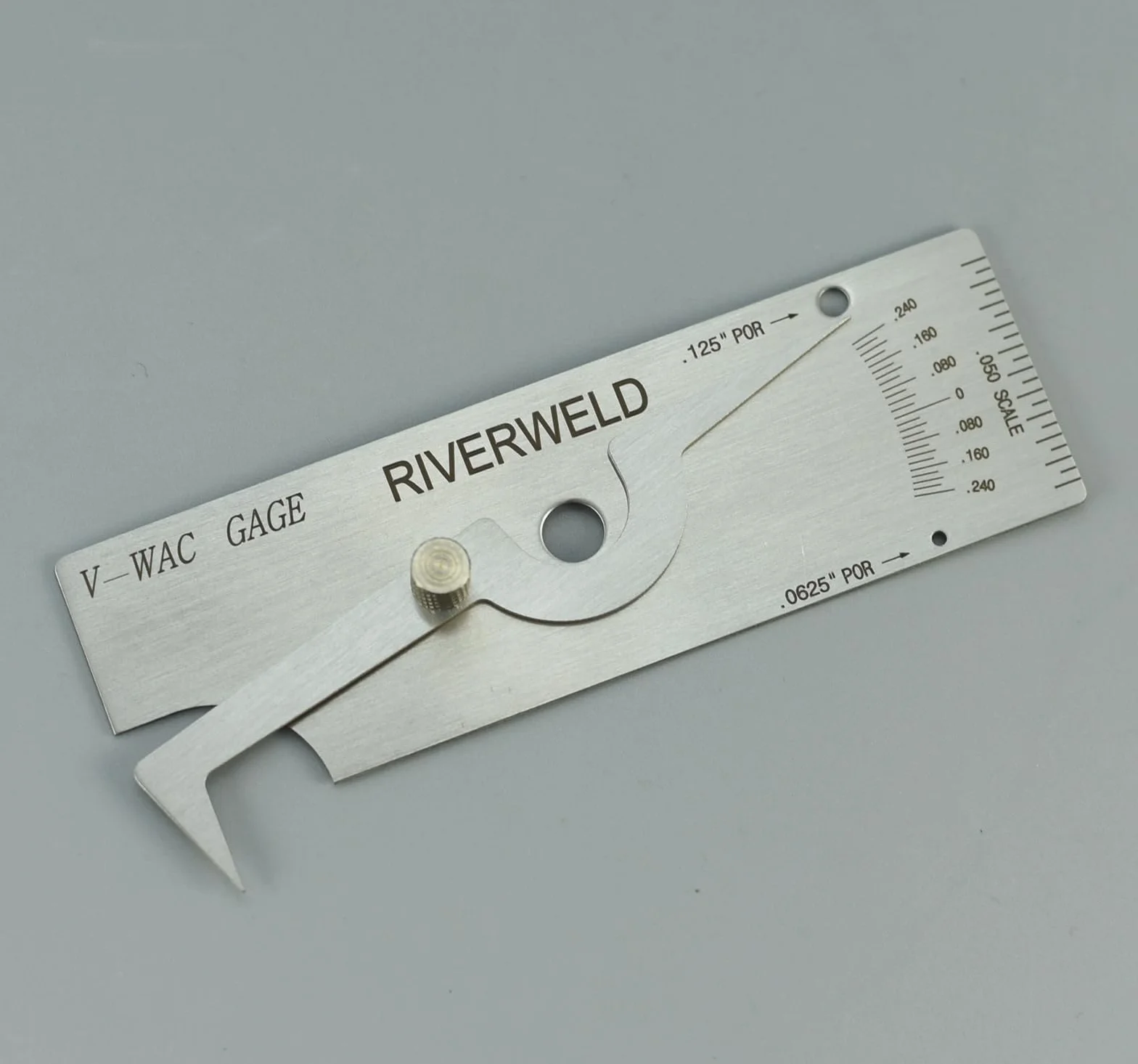 RIVERWELD V-WAC Medidor de soldadura individual para profundidad de pozo, inspección, 0.24 pulgadas