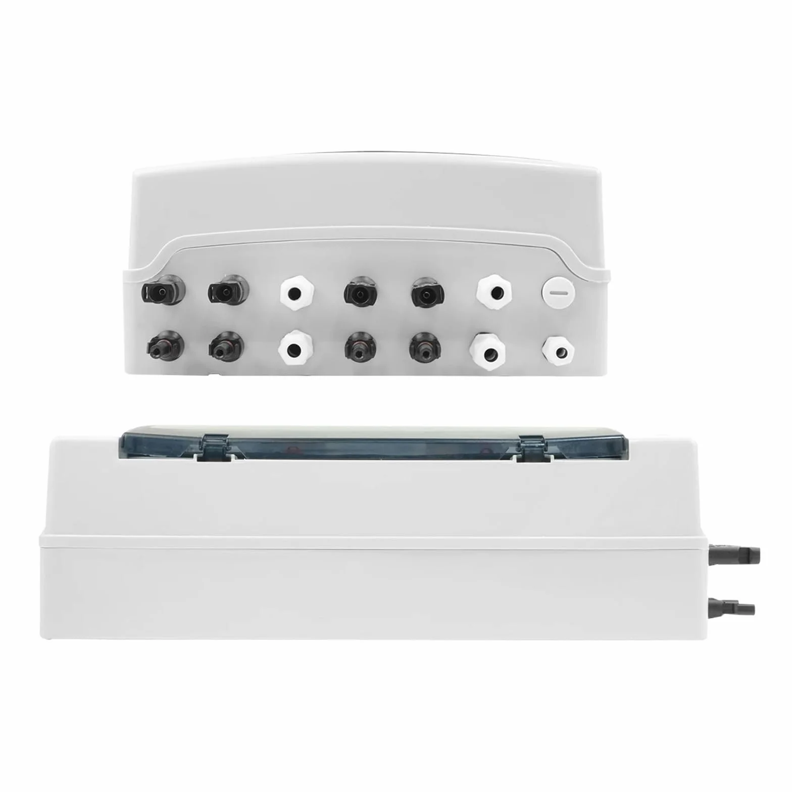 Caja del combinador Solar Caja combinadora fotovoltaica Solar con 4 entradas y 2 Salidas, Fusible DC 1000 V, MCB, SPD, IP65, 24 vías