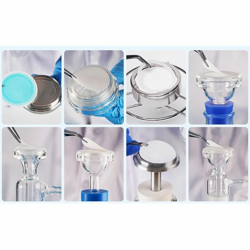 50 membranas de filtro de ácido acético for sistemas de agua CA - Láminas de filtración de laboratorio de fibra de acetato con tamaños de poro de 0,1 a 5 μm(0.005x47mm)