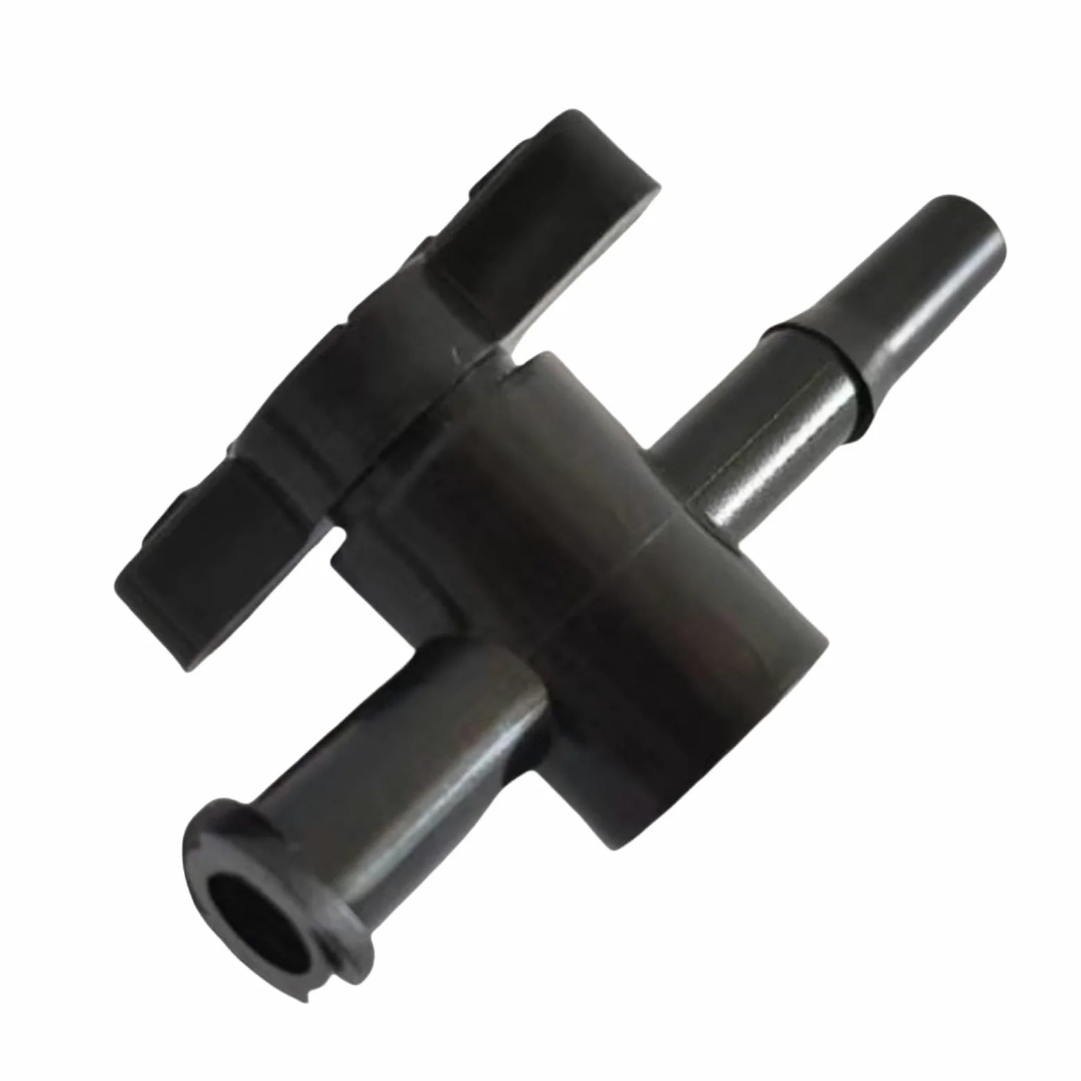 Válvula de paso de dos vías de policarbonato, 100 Uds válvula de llave paso 2 vías hembra a PP púas Multicolor for acuario laboratorio(Black)