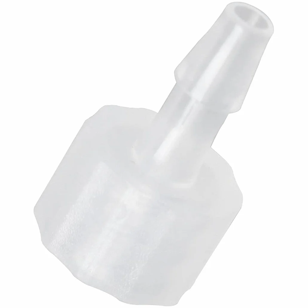 MEETOOT 10 adaptadores Luer a Barb macho Luer con anillo de bloqueo 1/8 pulgadas conector rápido 3,2 mm para laboratorio