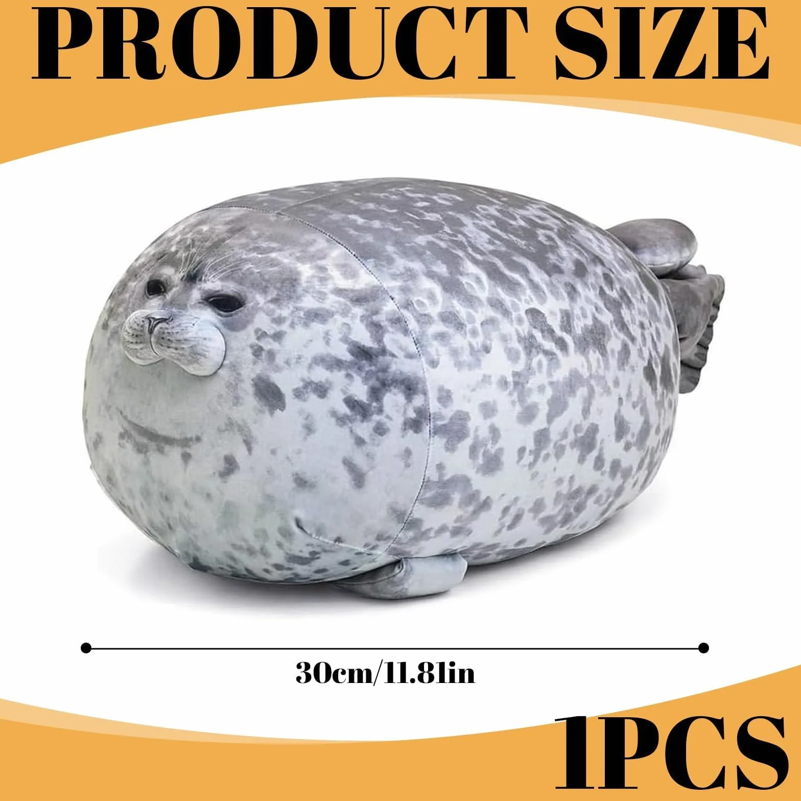 Peluche Foca Almohada 30 CM Kawaii Juguetes Regalo Cumpleaños Decoración