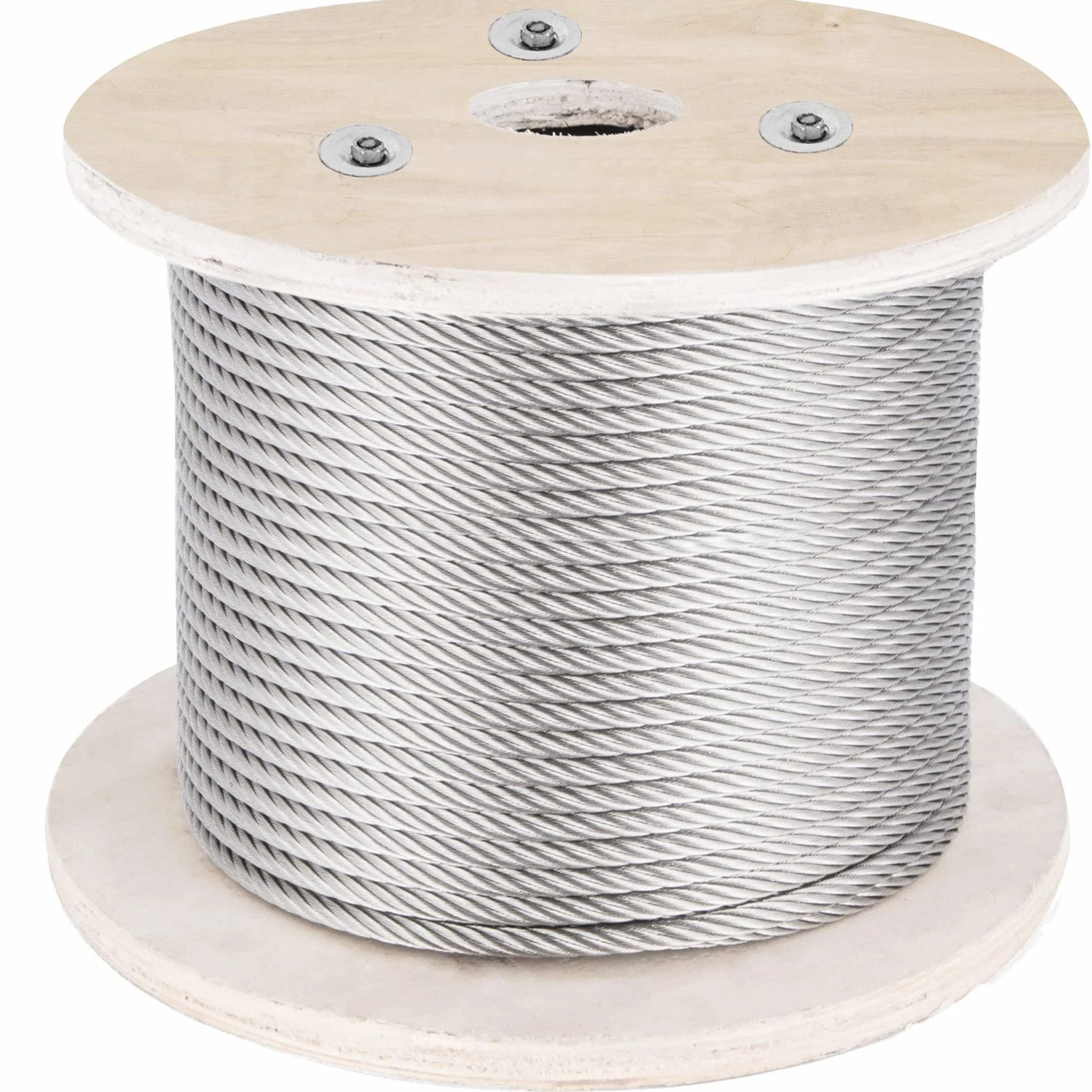 VEVOR Cable de acero inoxidable 316 diámetro de 4 mm cable de alambre inoxidable de 152 m construcción 1x19 resistencia a la rotura 1496 kg para barandilla exterior, cubierta, balaustre de bricolaje
