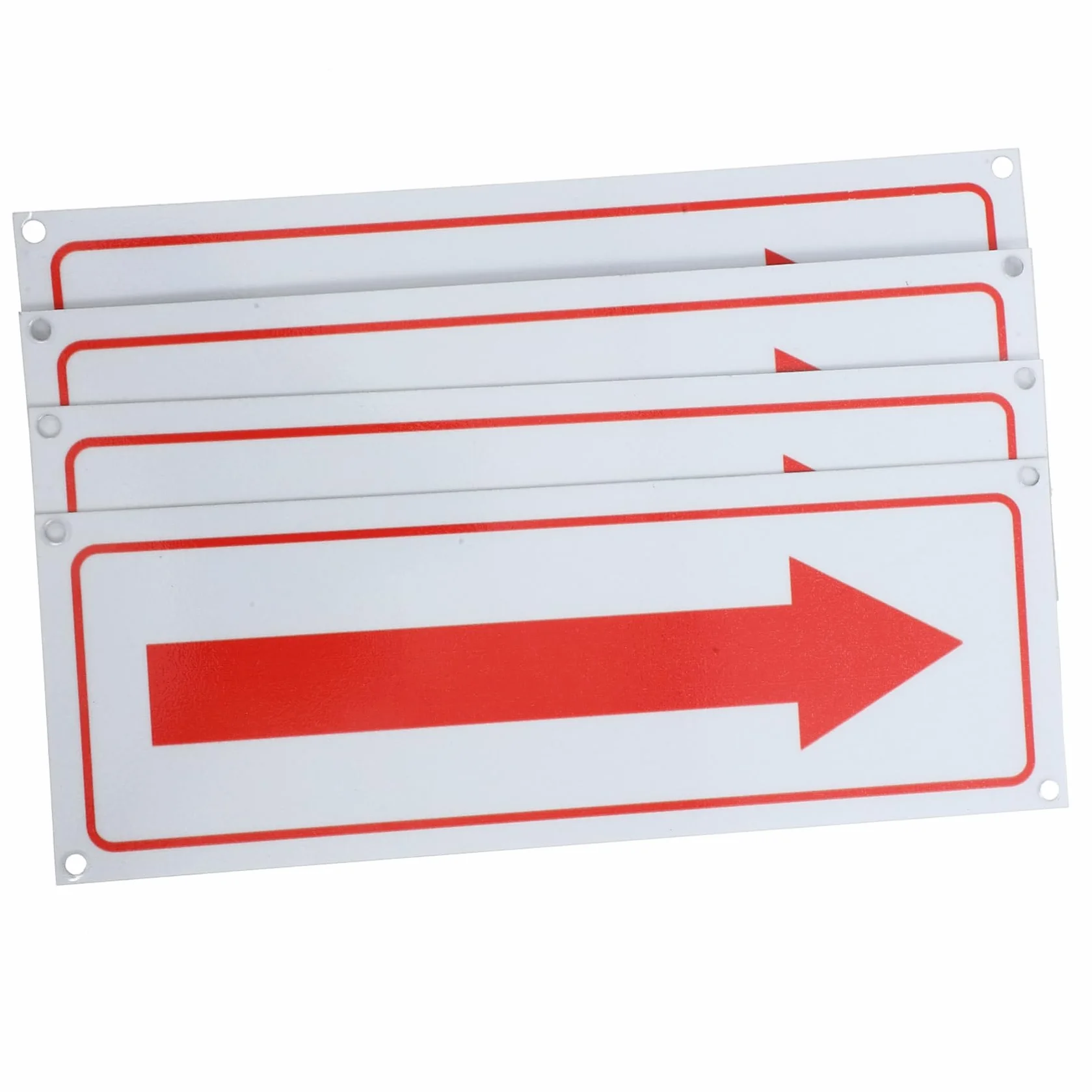 Flechas de Aleación de Aluminio Rojo para Señalización Exterior, Resistentes al Agua y Óxido
