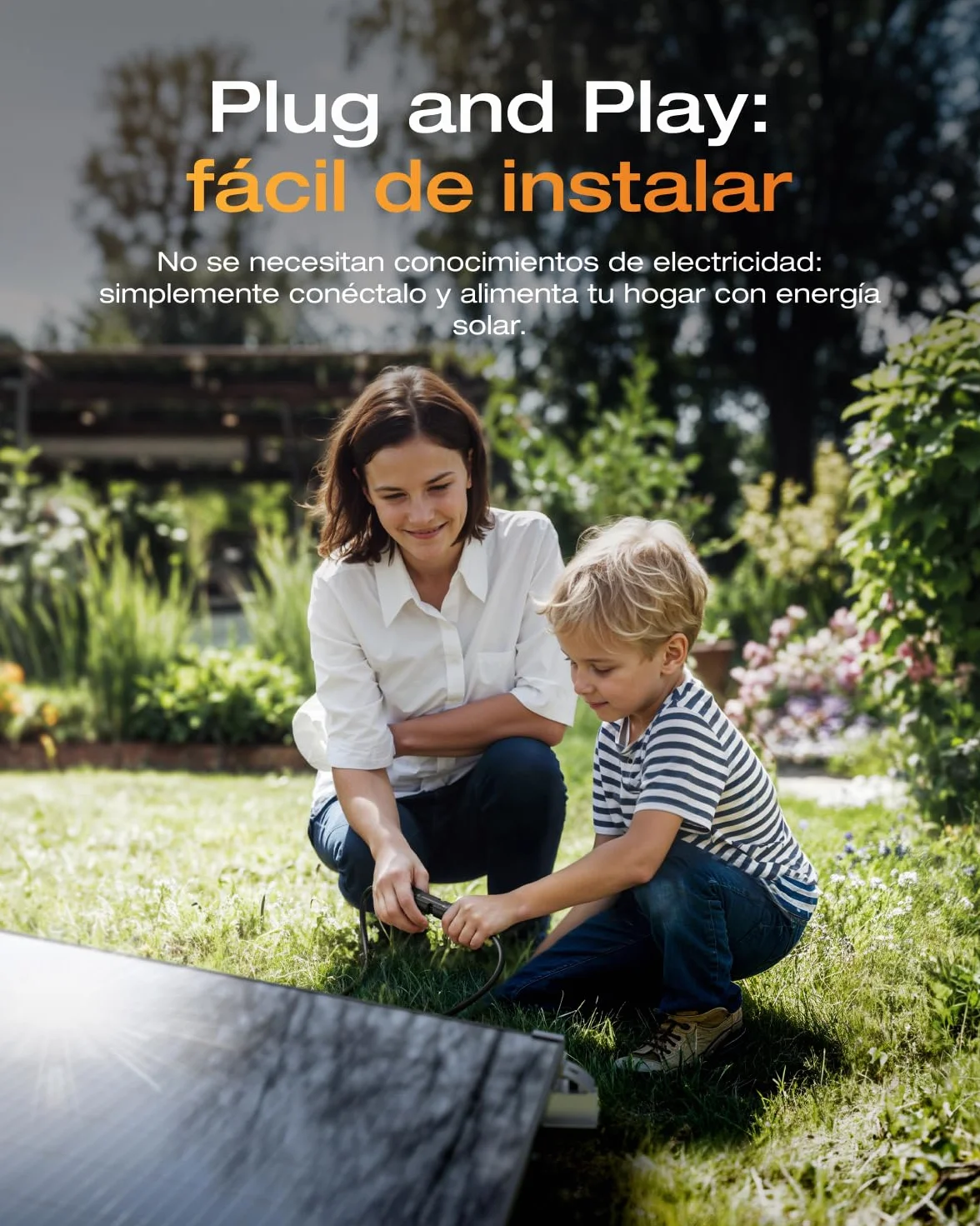 Kit solar ECOFLOW STREAM, inversor de 800W, 2*panele solare FV 500W, 2*soporte de tejado plano, inversor de inyección a red inteligente con WiFi y control mediante aplicación para techo plano y jardín