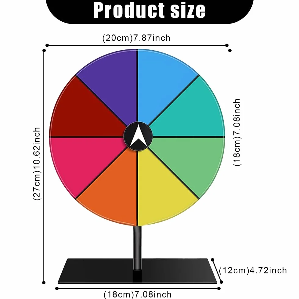 Rueda de la Fortuna Juego de Ruleta Reutilizable para Carnaval y Feria