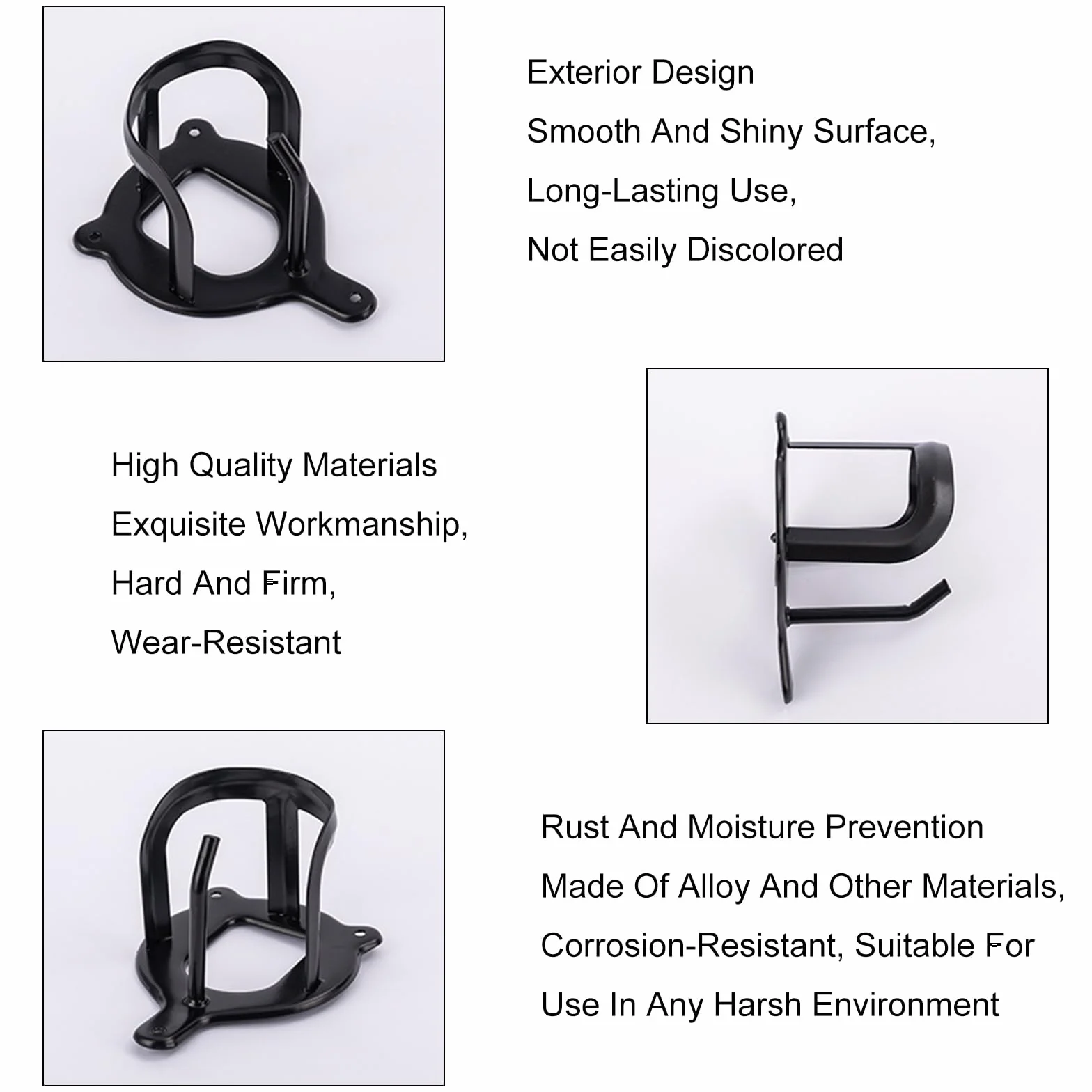 Kiuiom 2 Piezas Ganchos Para Bridas De Caballo,Soporte De Pared Caballo Con Tubos Y Tornillos,Colgador de arneses,Accesorios Riendas