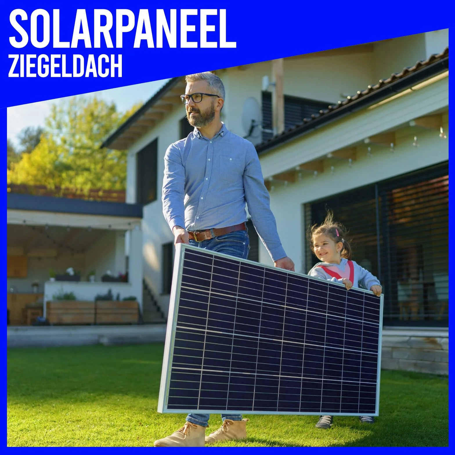 Set de 2 módulos fotovoltaicos, PV, fotovoltaica, soporte de techo, fijación, soporte, soporte, solar, panel solar, panel solar, soporte fotovoltaico, techo de tejas, 35 mm