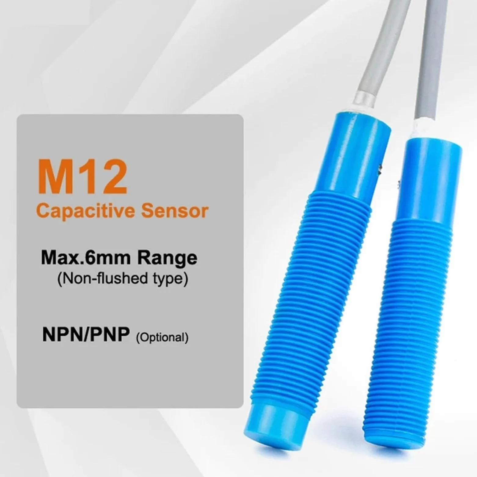 Sensor capacitivo normalmente abierto M12 M18 M30 de largo alcance Salidas tipo CC Detección de objetos metálicos y no metálicos | M30 Non-Flushed 30mm,PNP.N.O.
