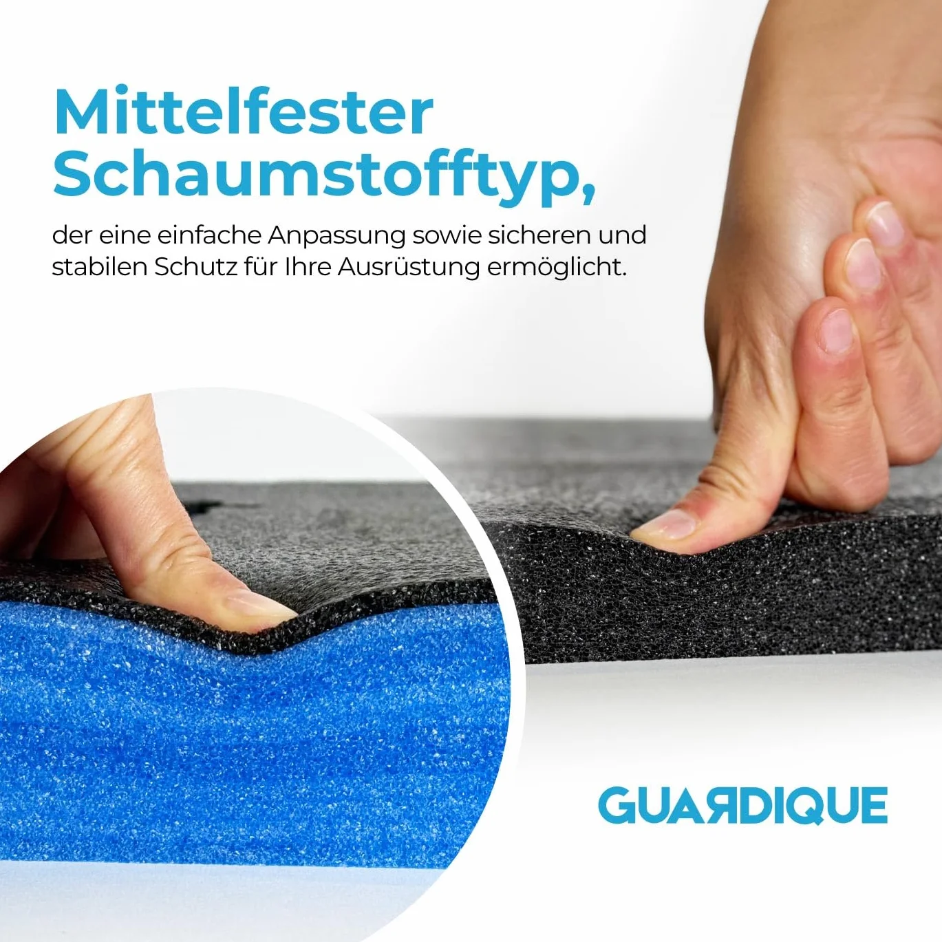 Espuma multicapa | 3 piezas | 800 x 600 x 50 mm, Shadow Foam, Cortar y despegar, Personalizable, Kaizen Foam, Inserto de herramientas para cámara, caja de herramientas, carro de herramientas