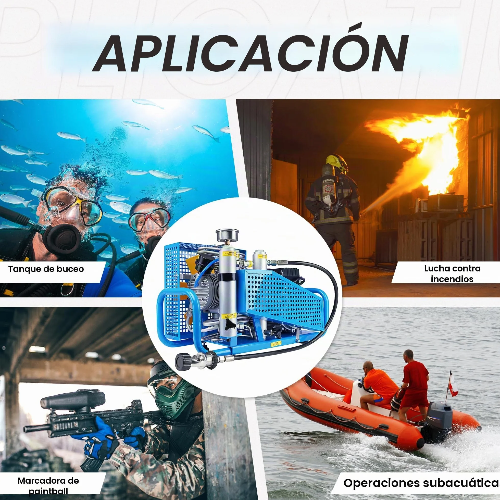 TUXING 300bar compresor de buceo PCP con parada automática para snorkeling paintball