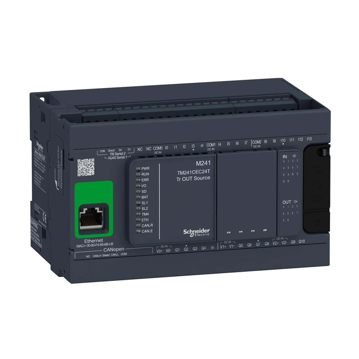 Schneider Electric TM241CEC24T Controlador M241 24 Io Transistor Pnp Ethernet Can Master