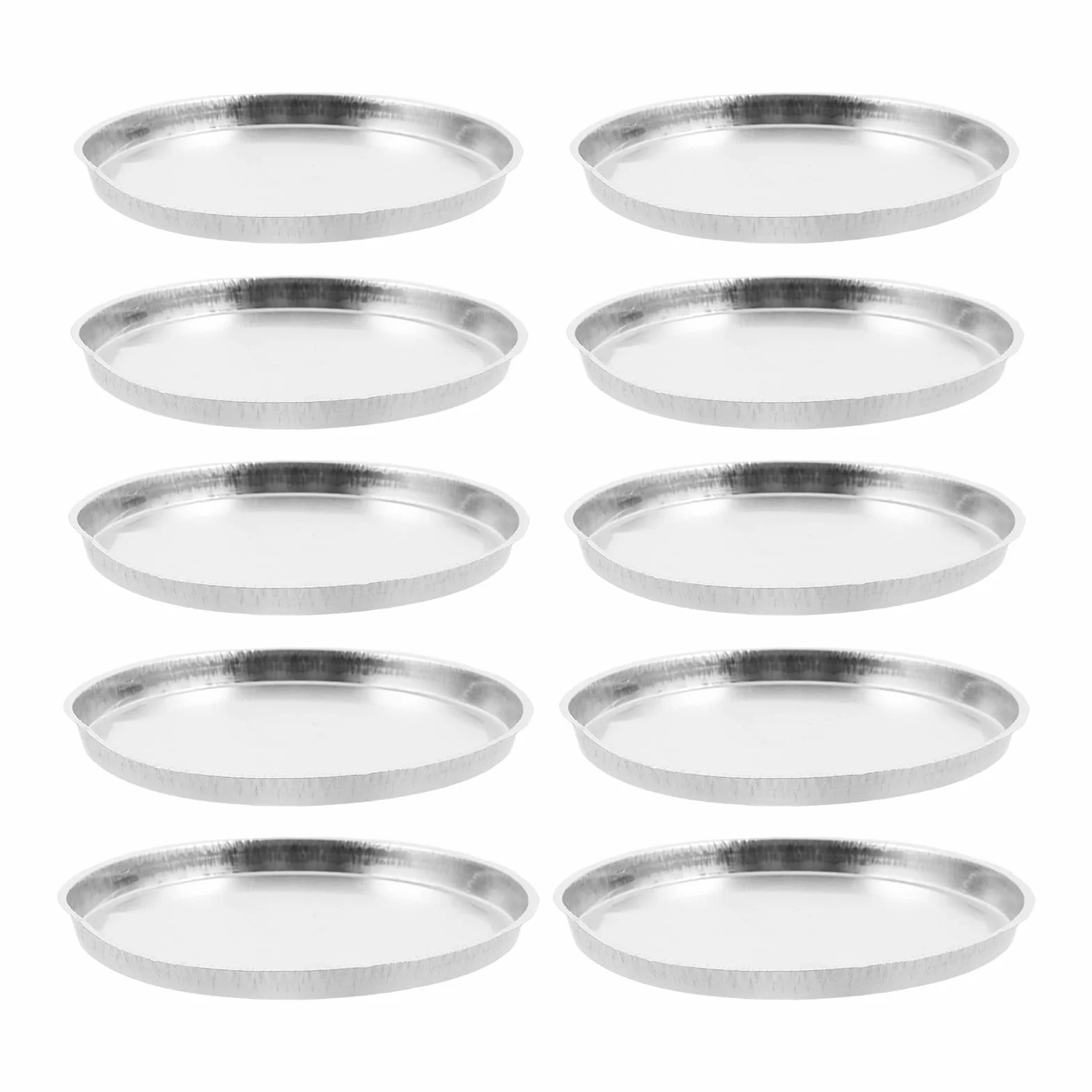 Plato de Aluminio para Pesaje Bordes Redondeados 10 Unidades Accesorio Analizadores de Humedad