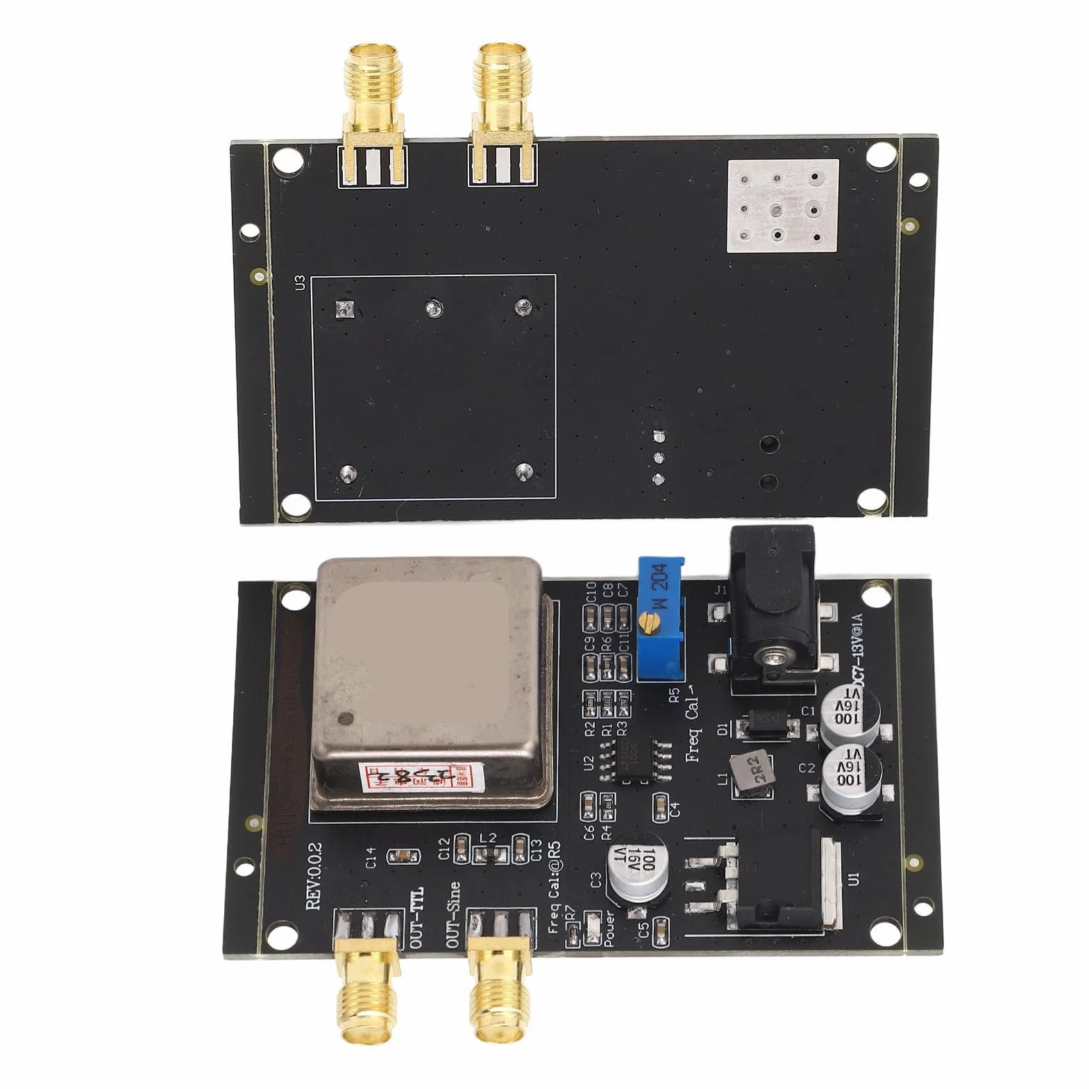OCXO Módulo de Referencia de Frecuencia Estándar 10 MHz, Oscilador de Cristal de Placa de Temperatura Constante