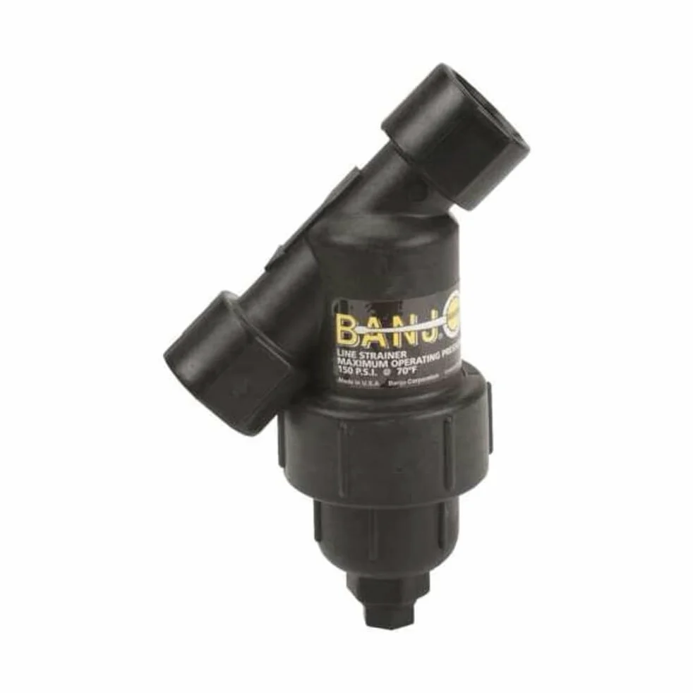 Banjo LS075-80 - Colador en Y (polipropileno, 80 mallas, 3/4 pulgadas, NPT hembra)