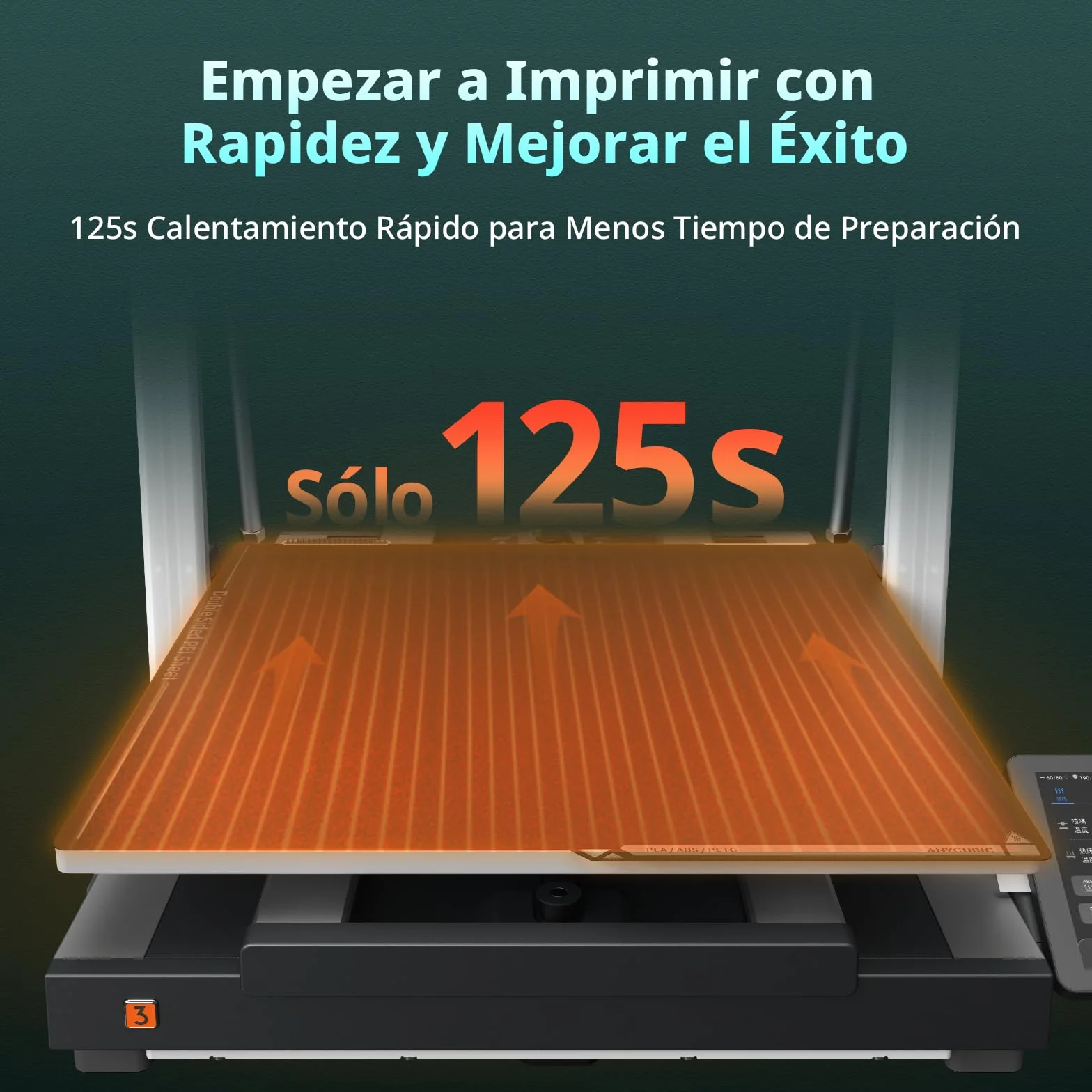 Anycubic Kobra 3 MAX Combo Impresora 3D, Inteligente Multicolor Impresión, 600 mm/s Alta Velocidad, Auto Nivelación Imprimir, Tamaño de impresión: 420 x 420 x 500 mm