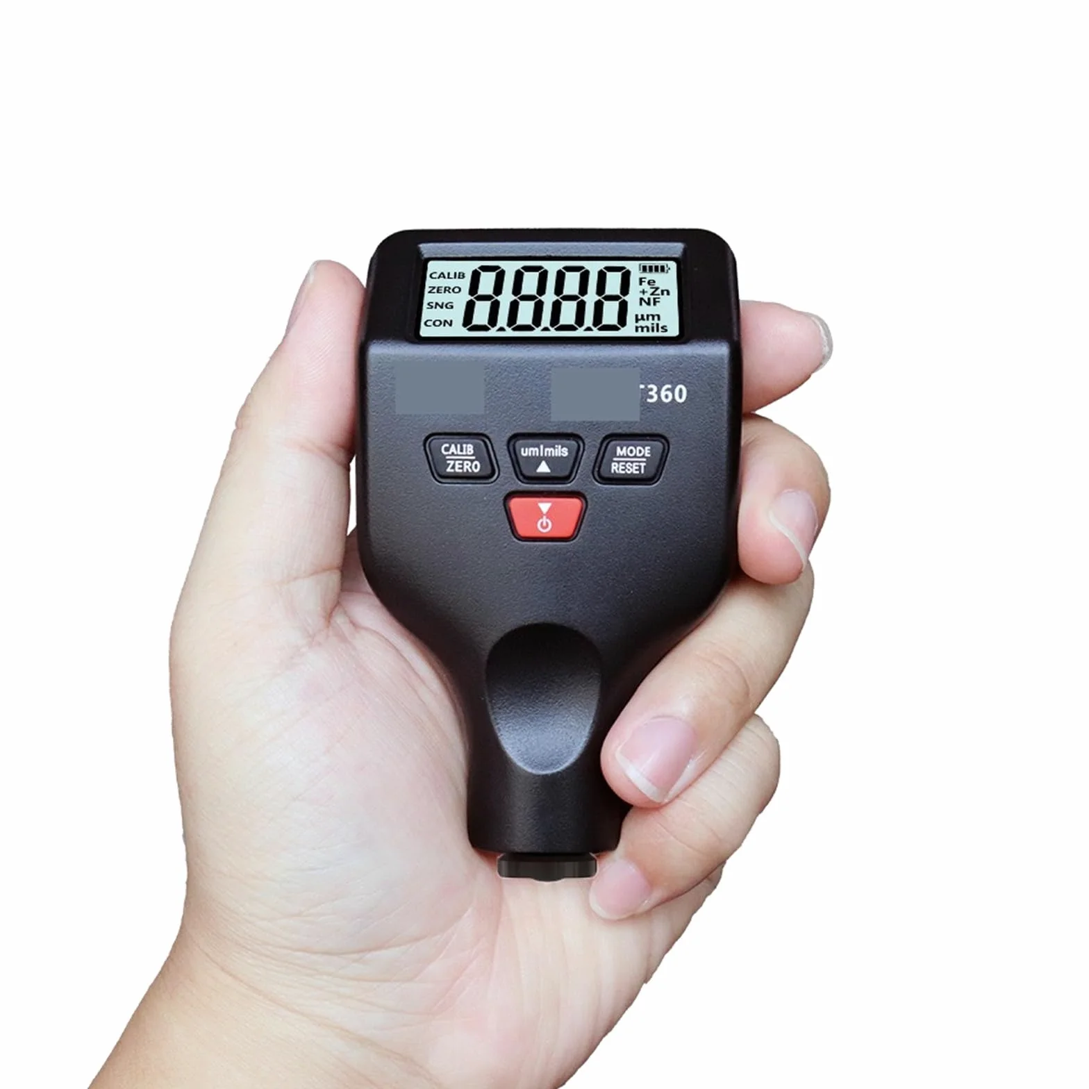Medidor de espesor de pintura, Medidor de espesor magnético retroiluminado for pintura automóviles, 0-1500 um, funciona a baja temperatura, 0,1, manual en inglés (Rusia)
