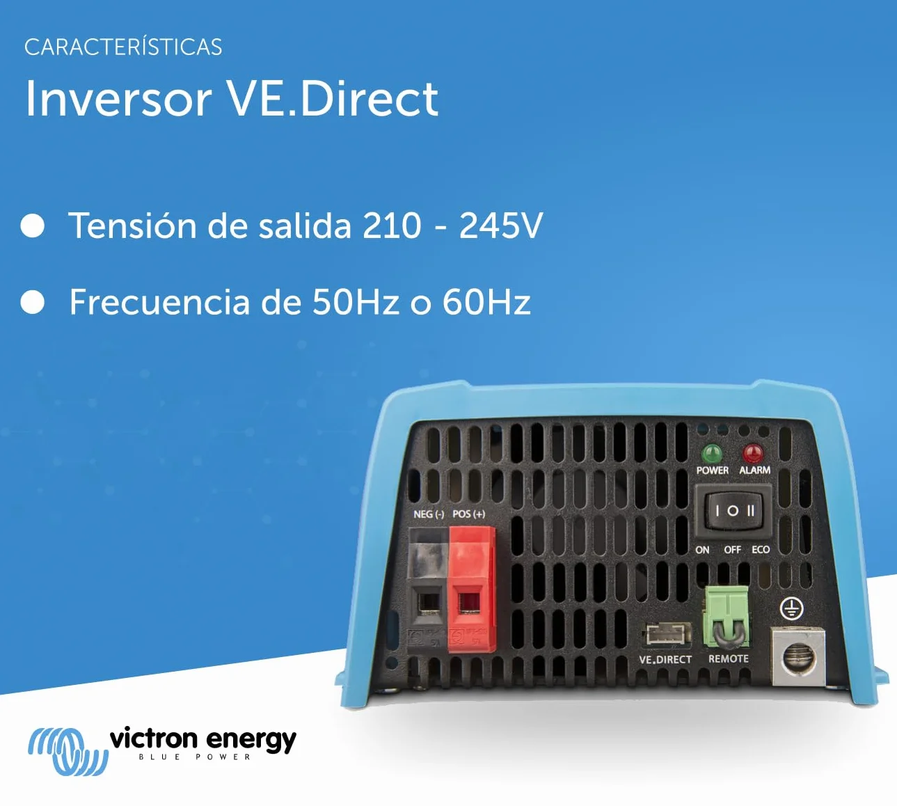 Victron Energy 500VA 12-Voltios 230V CA Inversor de Onda sinusoidal Pura (Schuko)