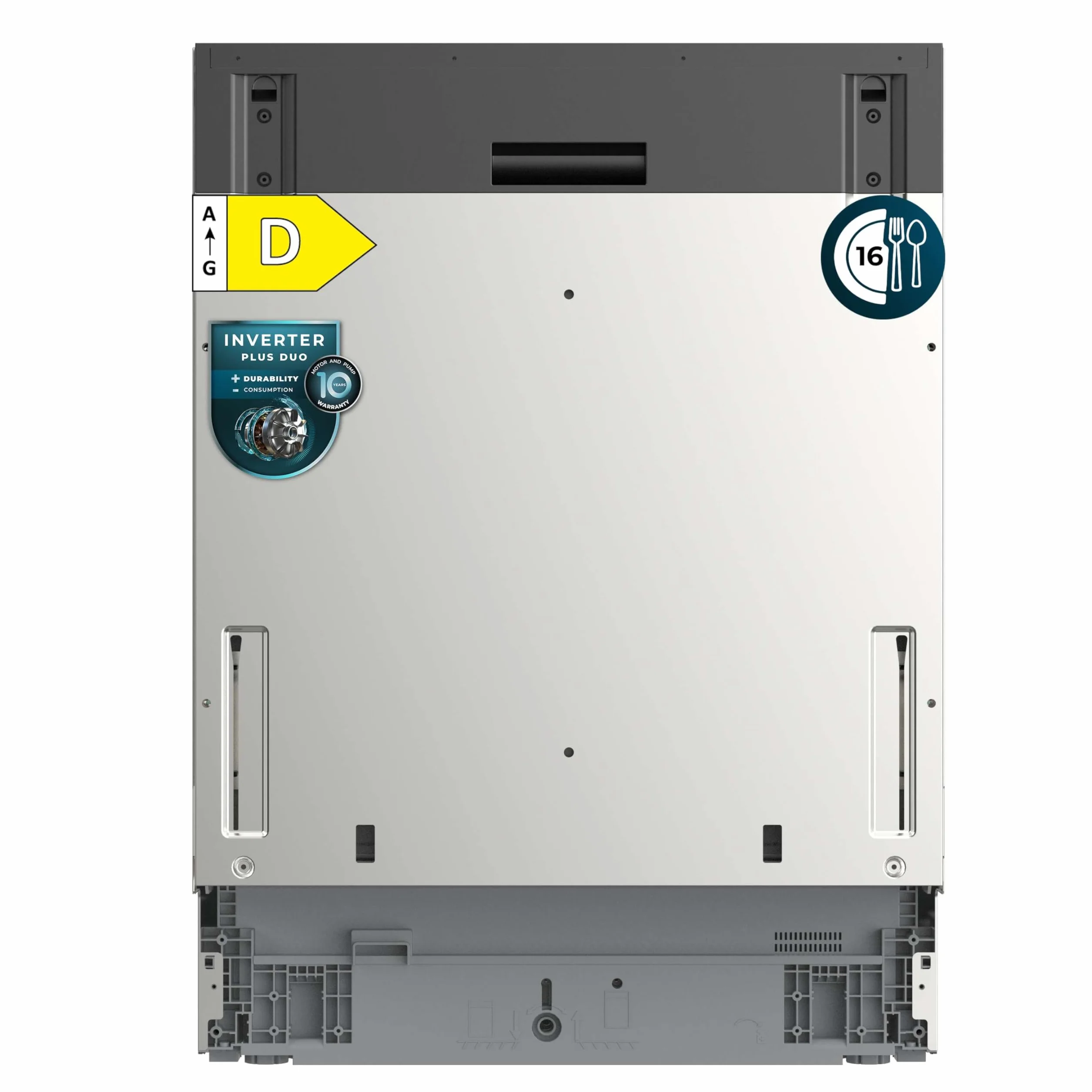 Cecotec Lavavajillas Integrable 60cm 16 Servicios Bolero Aguazero 6260 Full-BI Motor Inverter Plus Duo Acero Inoxidable