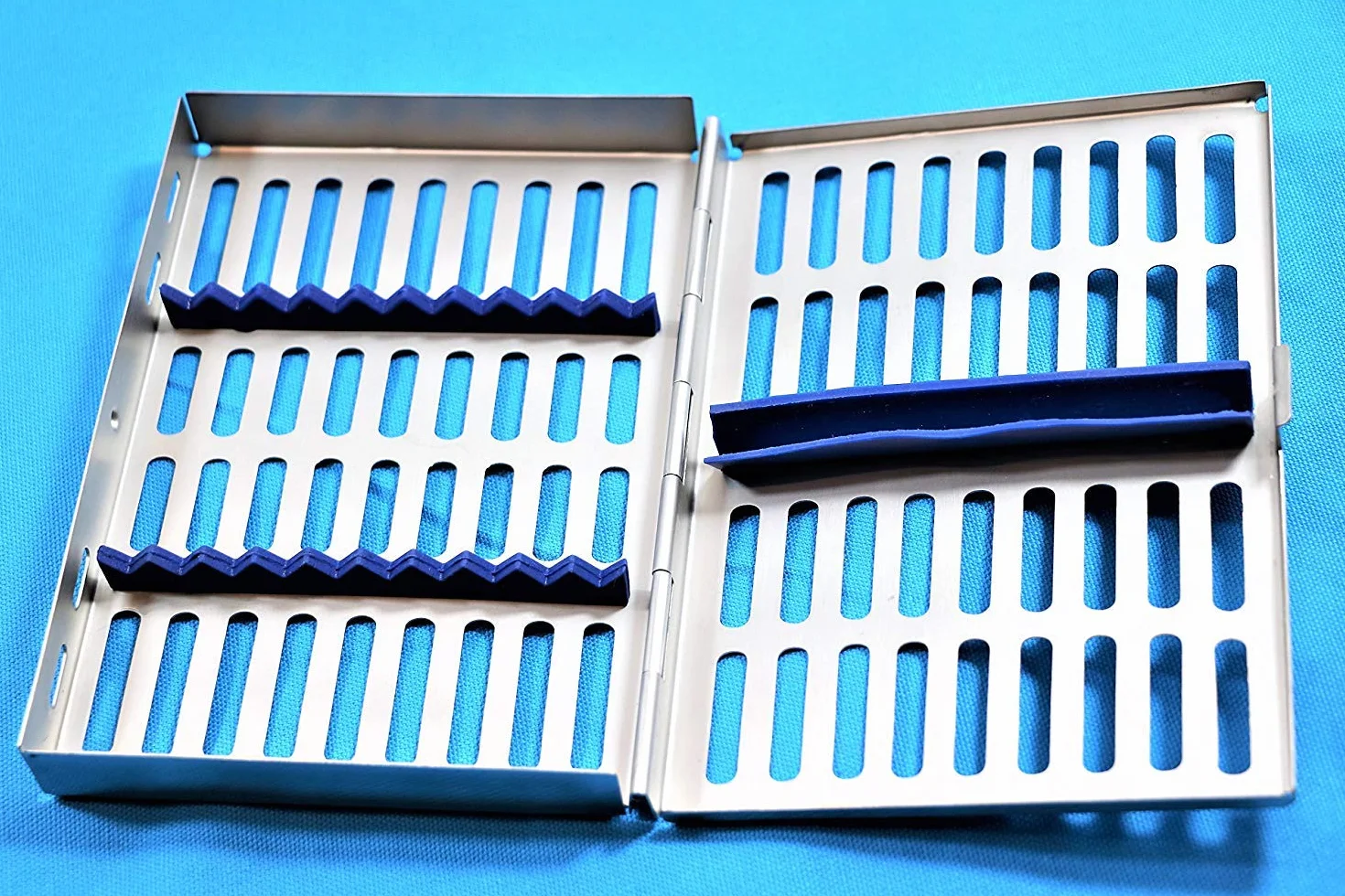Bandeja de esterilización para cassette con capacidad para 10 instrumentos en autoclave