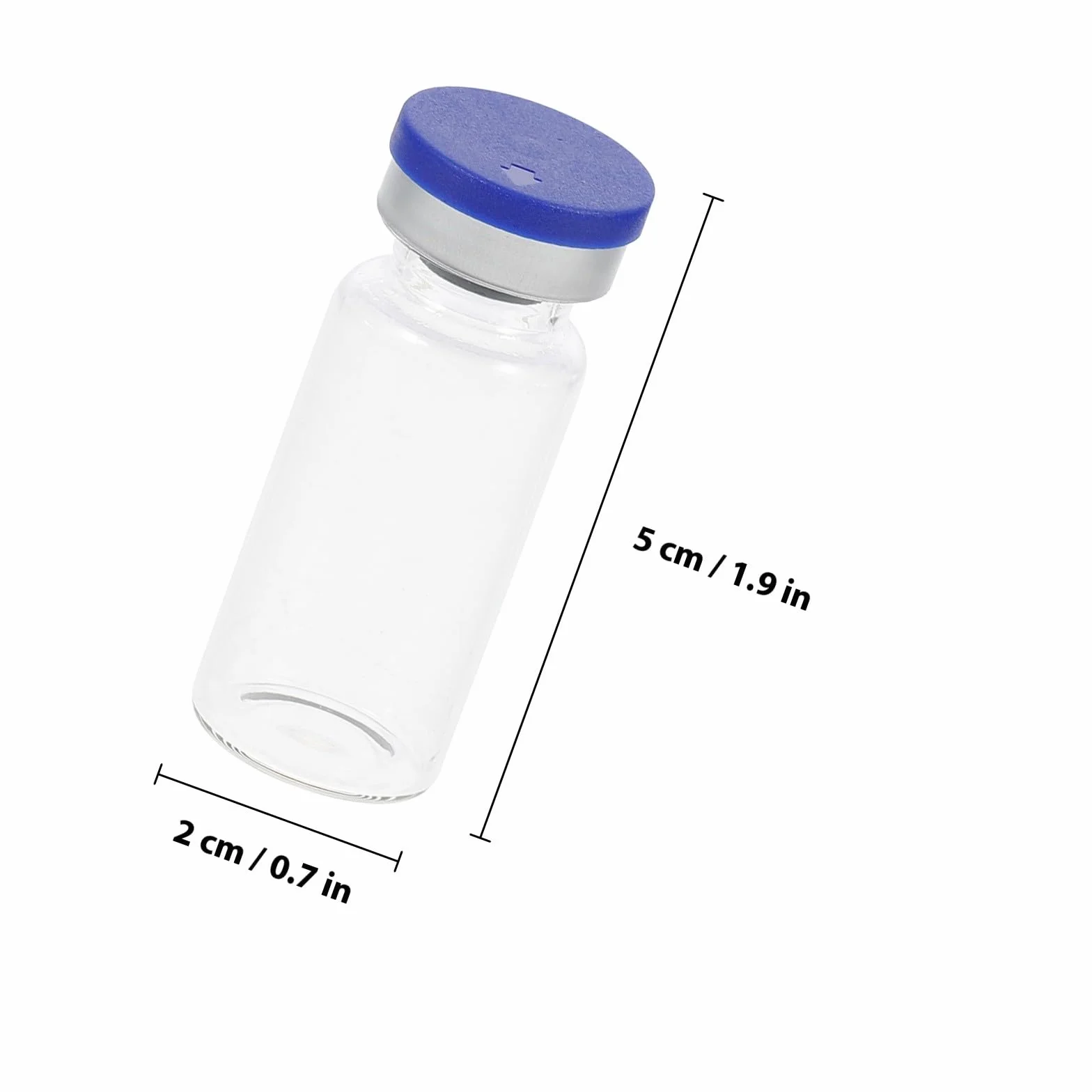 Cabilock Botellas Rellenables 10 ml 100 Frascos de Vidrio Transparente para Muestras y Almacenamiento
