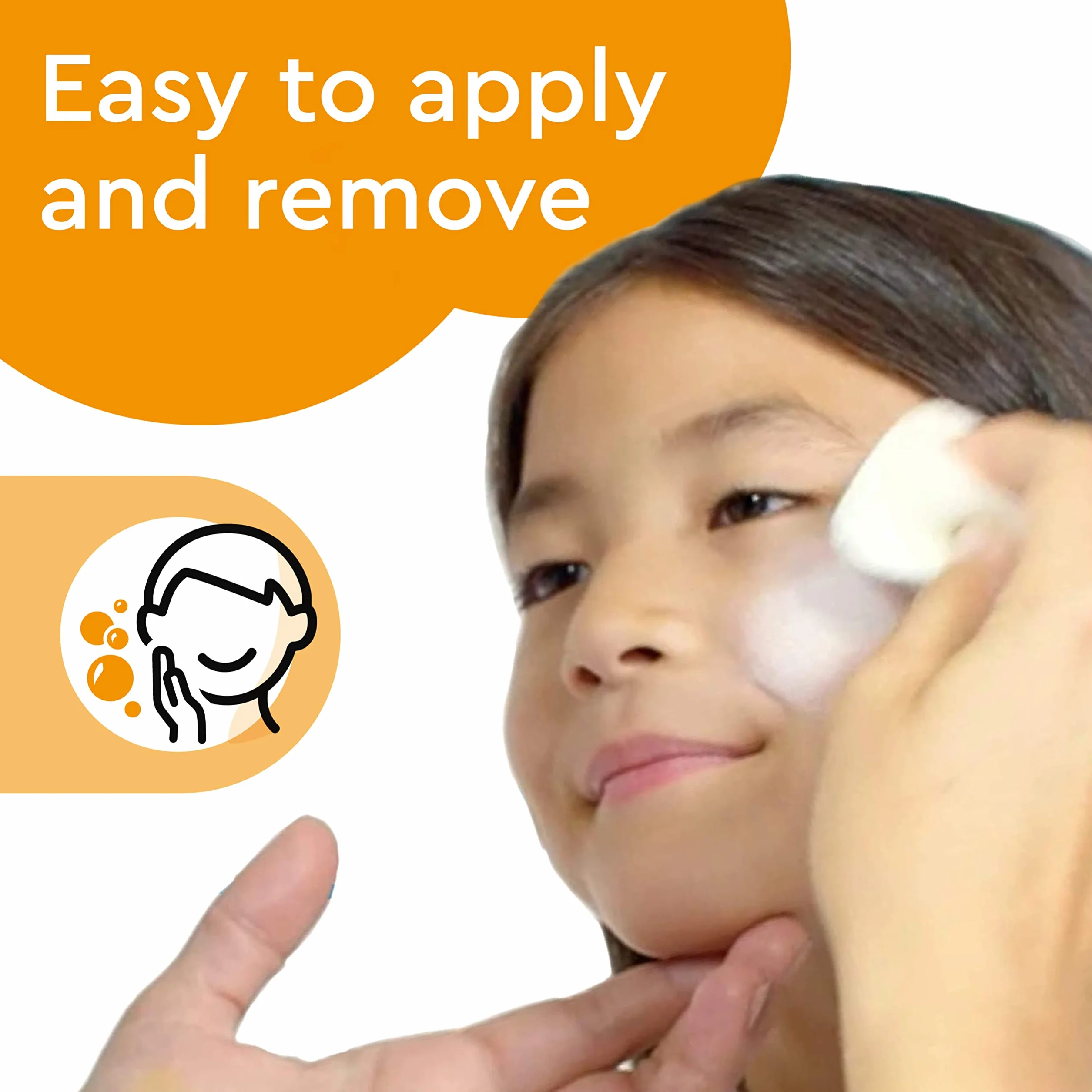 Snazaroo Pincel profesional para pintura facial ancho plano blanco