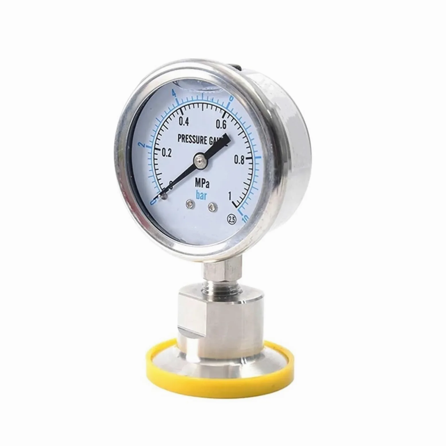 Manómetro de diafragma Manómetro Sanitario SS316 1,5" (50,5 mm) Diámetro 60 mm 2,5% FS 0-600 Bar SS316L(0-6 Bar)