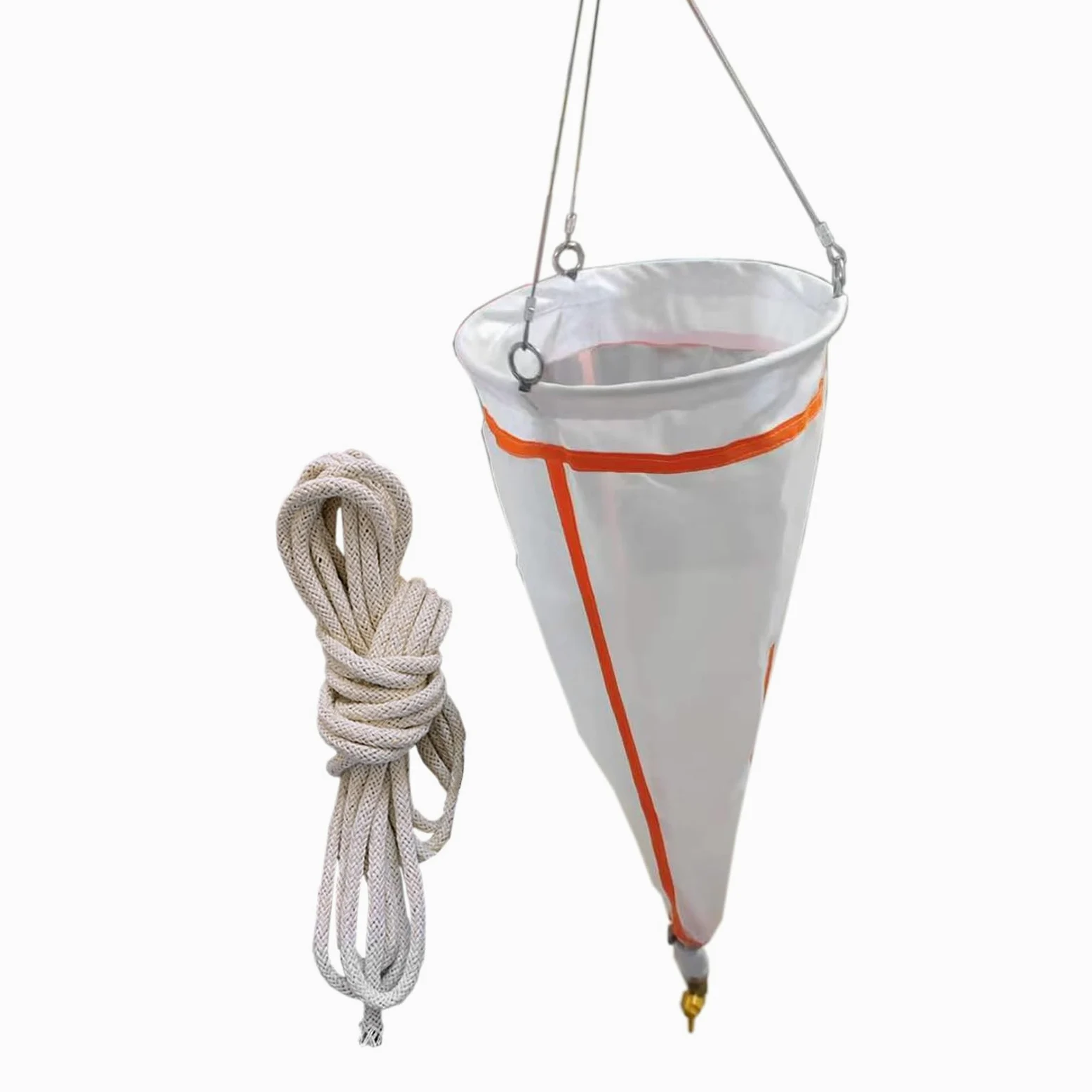 plankton network Red de plancton de 20/25 μm (60 cm de longitud), malla fina 625/500, red de muestreo de nailon experimental para fitoplancton, protozoos y rotíferos.(25 Micron)