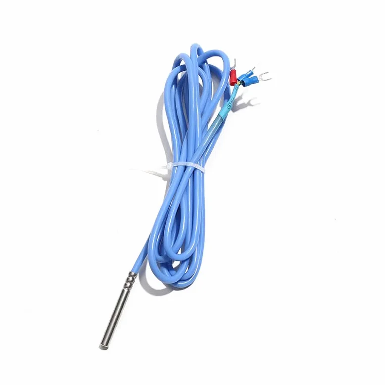 Sensor de Temperatura PT100 Sonda 6mm Clase A/B/AA Cable Silicona PTFE 0,5-5M | Precisión clase AA/A/B, sonda duradera, cable estañado antiinterferencia, fácil integración industrial.