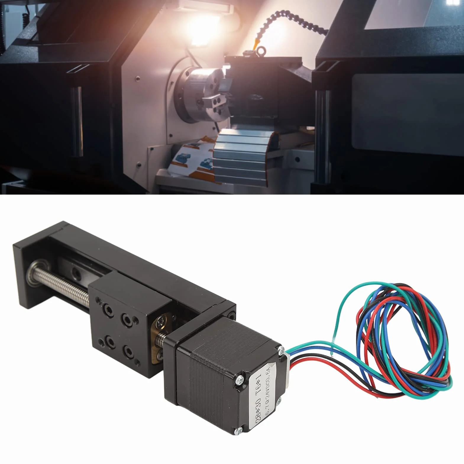 Cocoarm Mini Riel Lineal Actuador CNC 50 mm Movimiento Paso a Paso